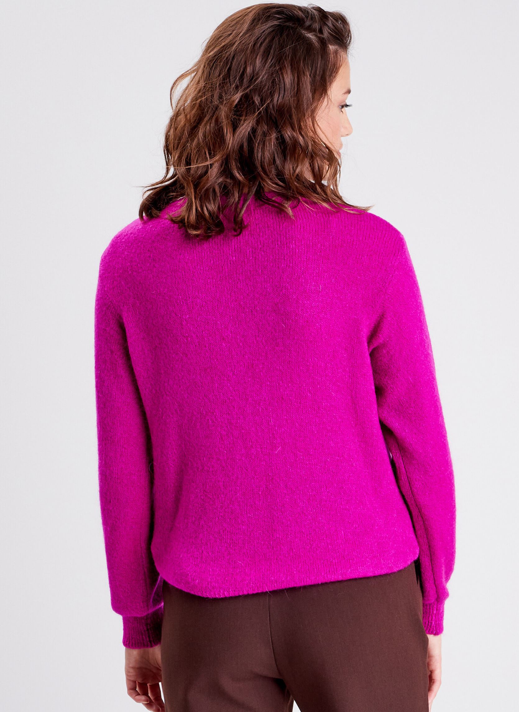 Truien LUXCOLROND dames roze Cache Cache Truien LUXCOLROND dames roze FUCHSIA RED