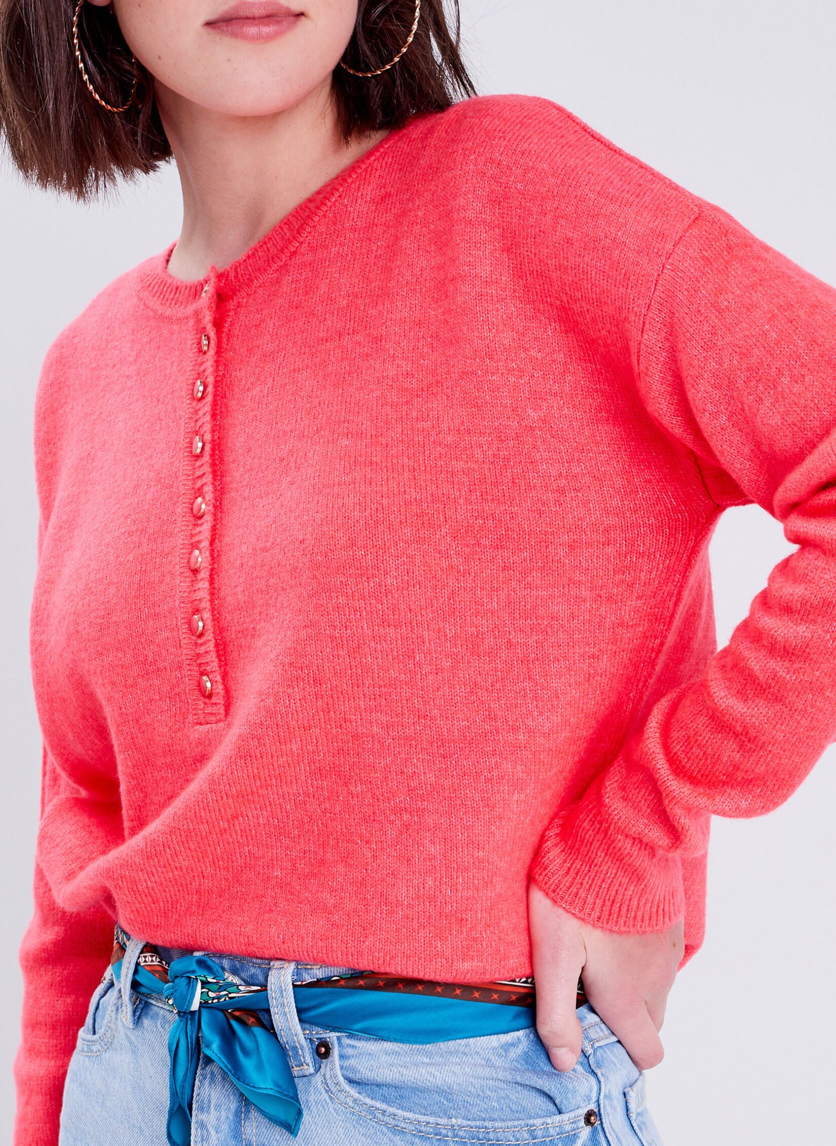 Truien MOUSSBOUT dames roze Cache Cache Truien MOUSSBOUT dames roze ROSE RED