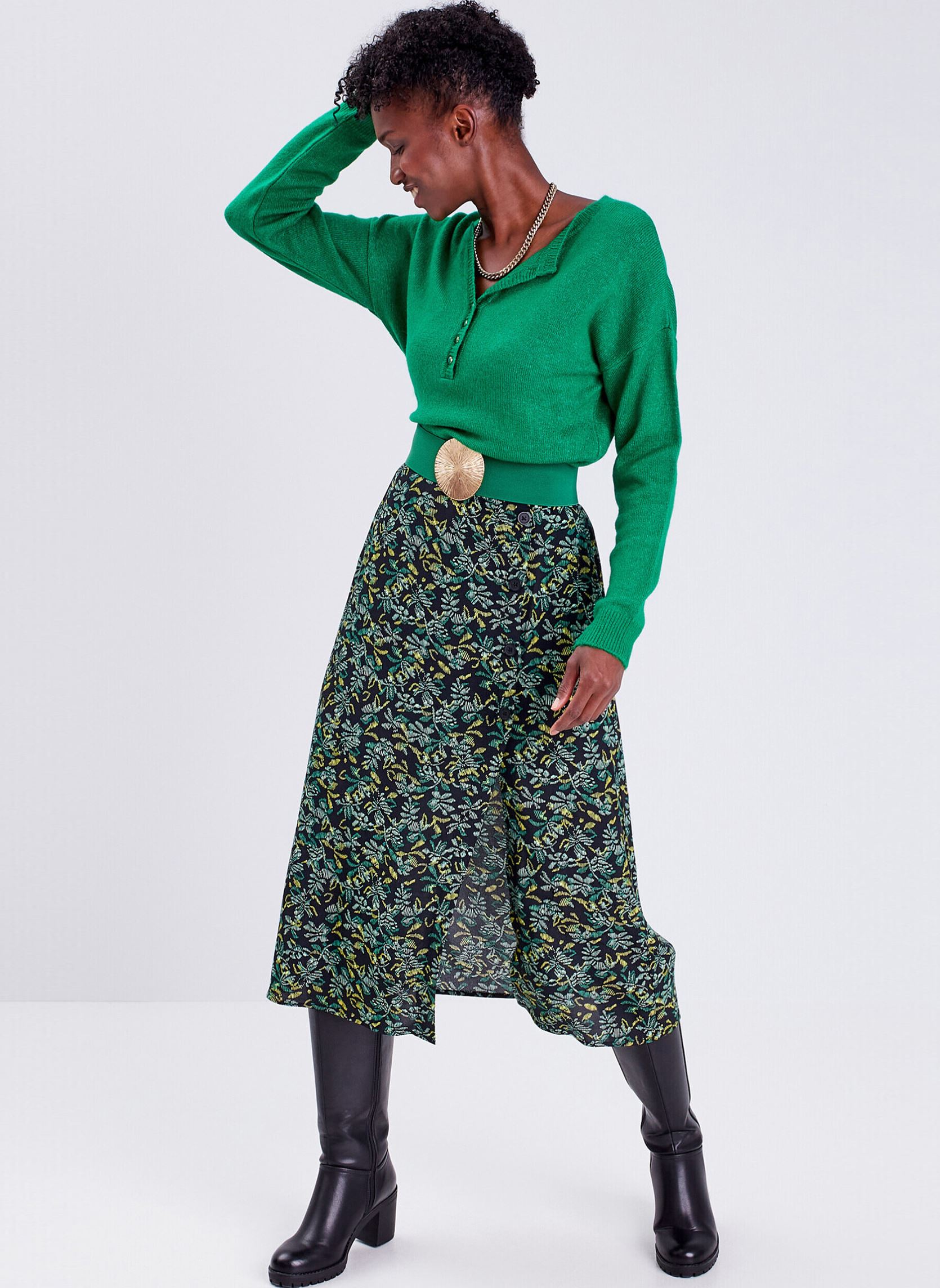 Pulls MOUSSBOUT femme vert Cache Cache Pulls MOUSSBOUT femme vert GREEN BEE