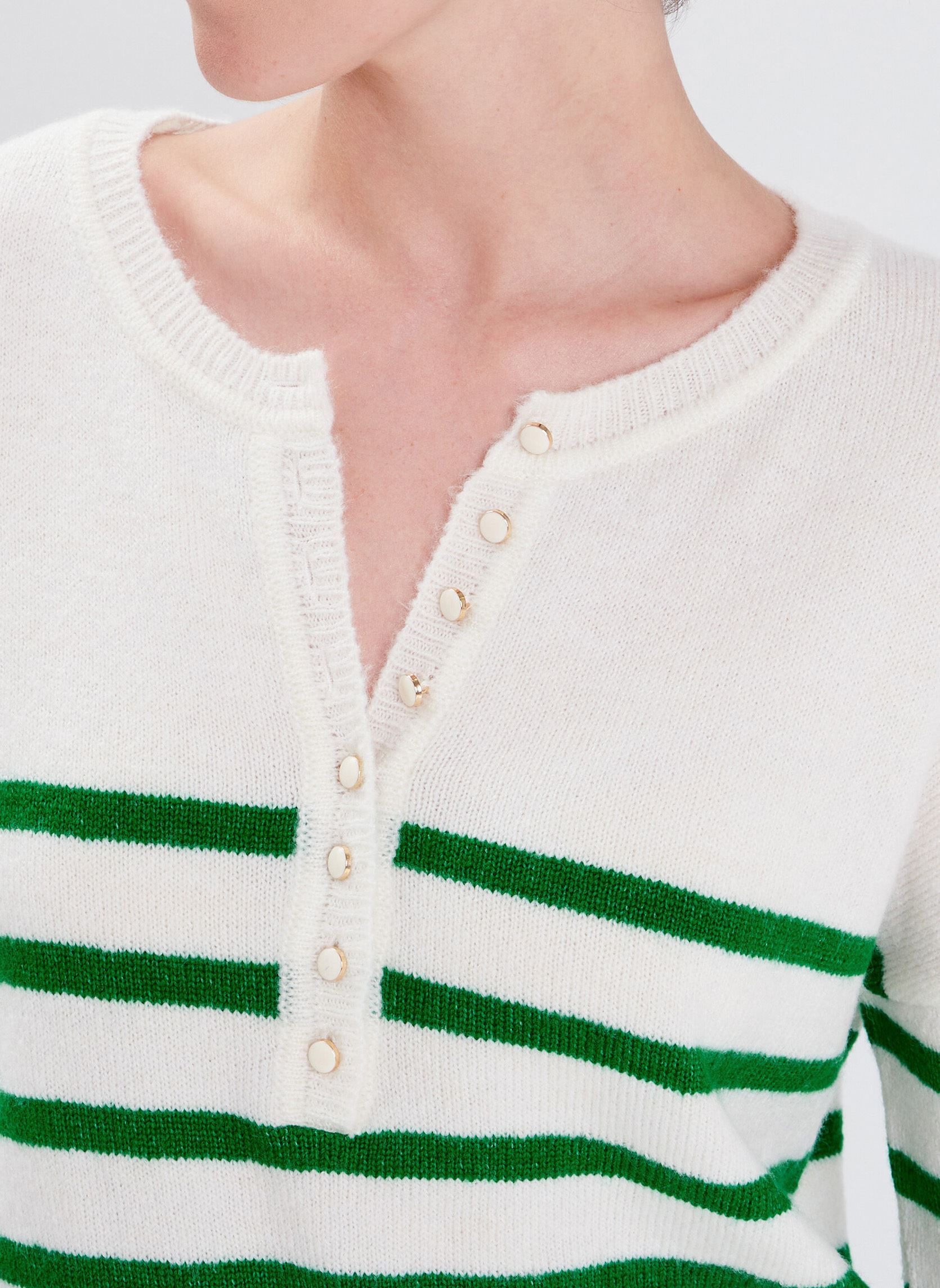 Truien MOUSSBOUT dames groen Cache Cache Truien MOUSSBOUT dames groen CLOUD DANCER