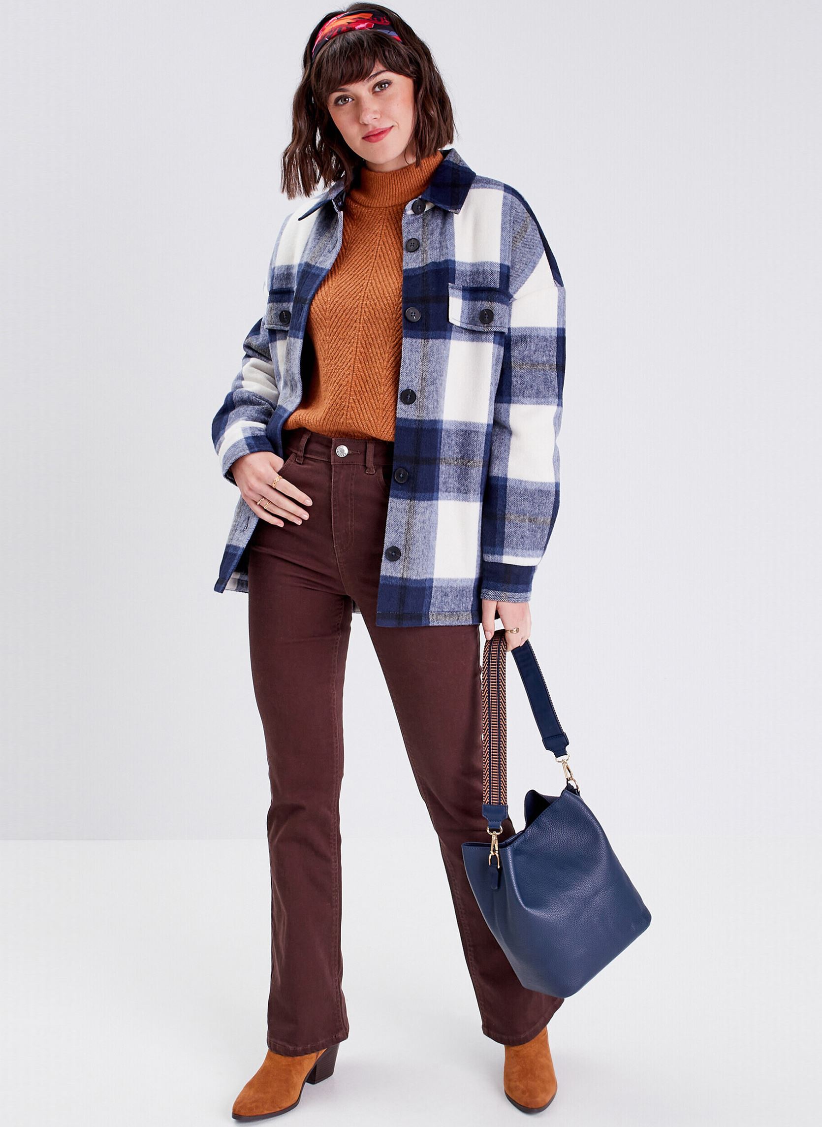 Jacken SURCHEMAT damen weiß Cache Cache Jacken SURCHEMAT damen weiß CAR-PLAIDBLUE-W