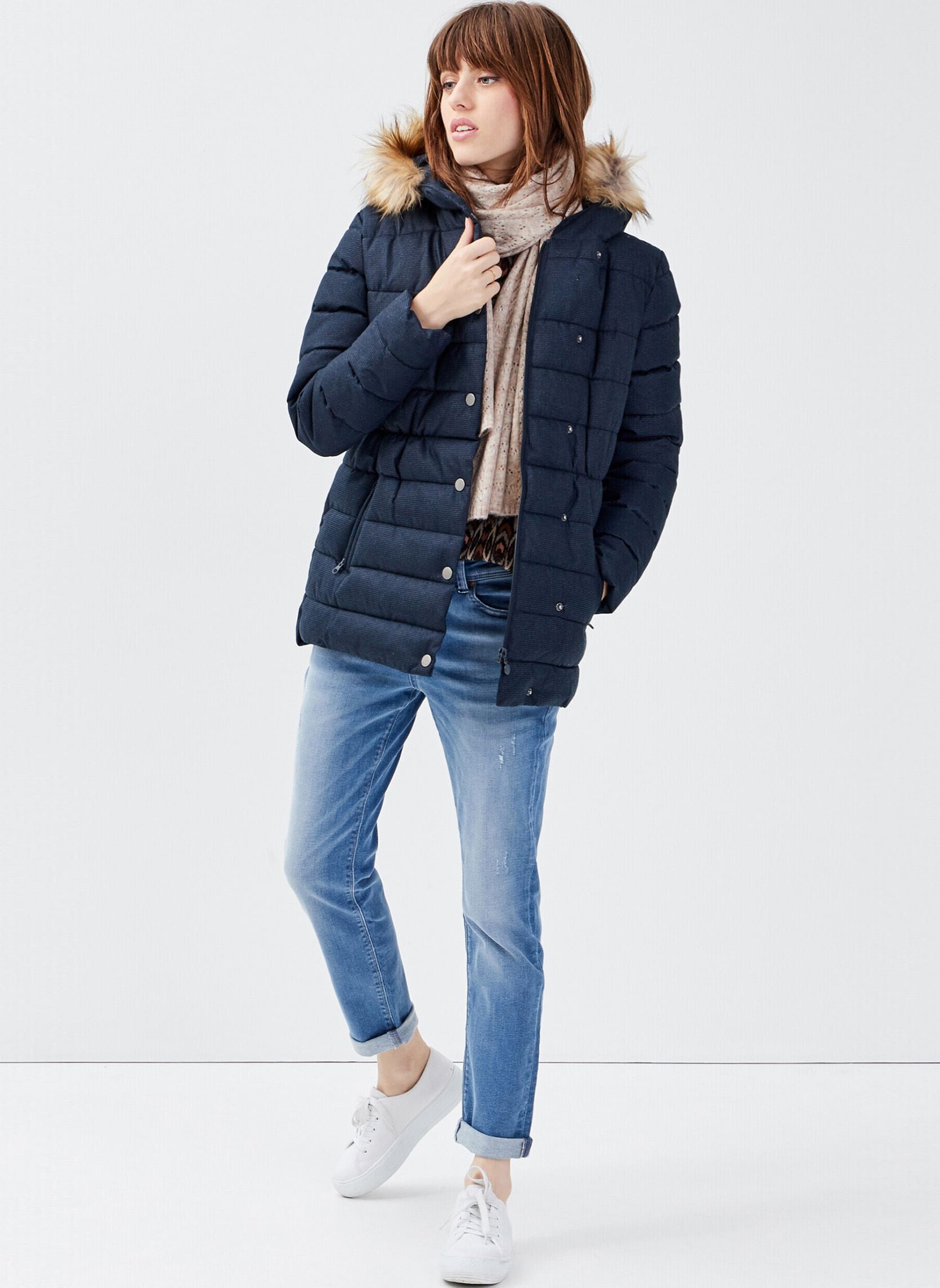 Pantalones rectos PARIS-GIRL mujer azul Bonobo Pantalones rectos PARIS-GIRL mujer azul DENIM STONE