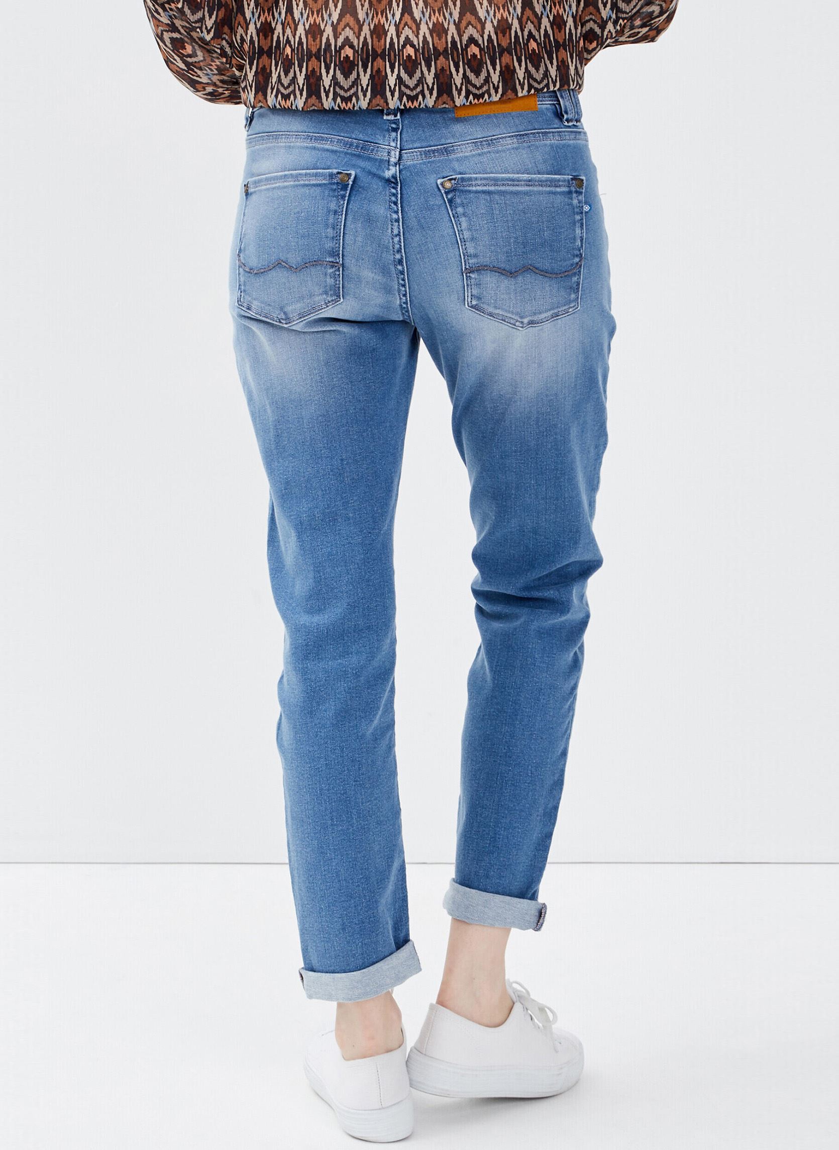 Pantalones rectos PARIS-GIRL mujer azul Bonobo Pantalones rectos PARIS-GIRL mujer azul DENIM STONE