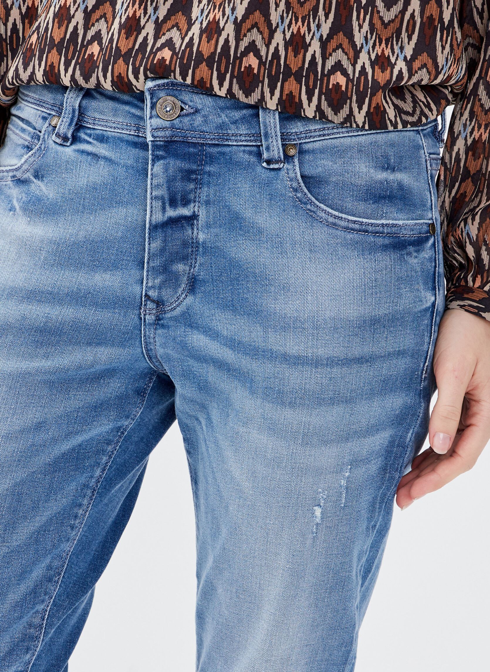 Pantalones rectos PARIS-GIRL mujer azul Bonobo Pantalones rectos PARIS-GIRL mujer azul DENIM STONE