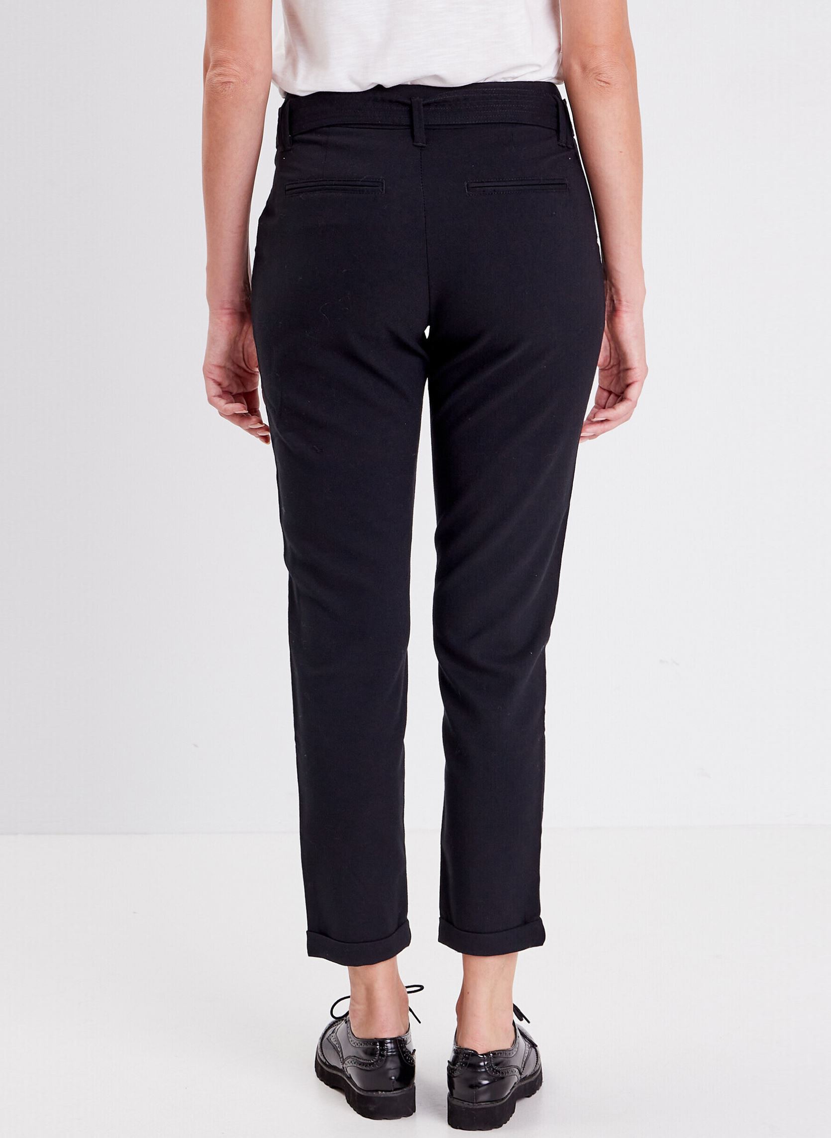 Pantalons droit CHARLINEW6F femme noir Bonobo Pantalons droit CHARLINEW6F femme noir BLACK BEAUTY