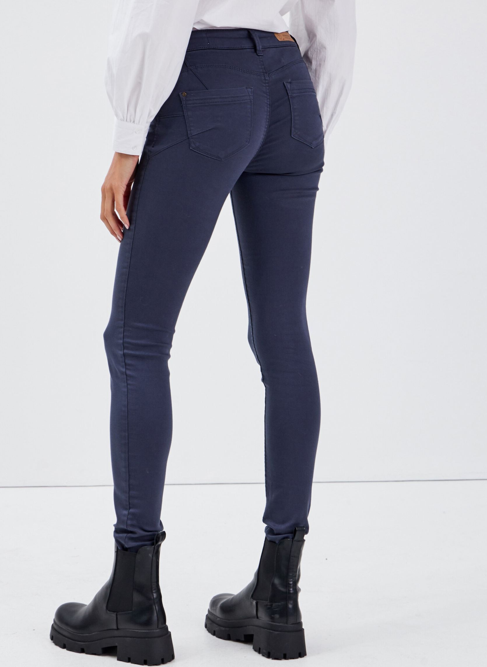 Rechte broeken SEBBA-PUSHCO dames blauw Bonobo Rechte broeken SEBBA-PUSHCO dames blauw MOOD INDIGO