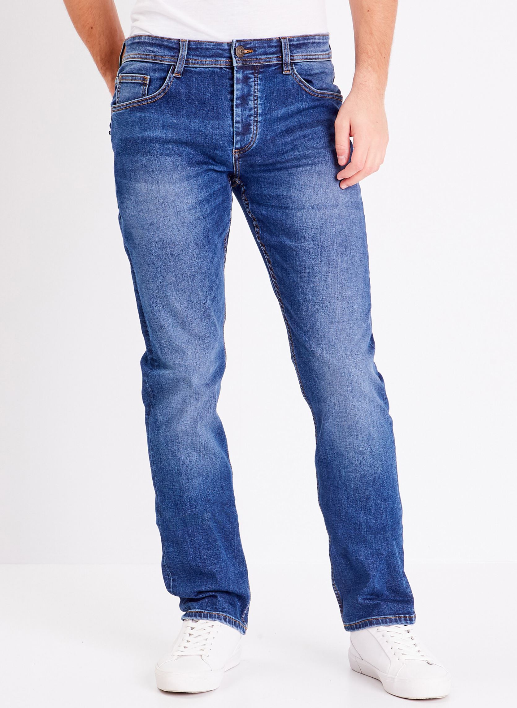 Pantalons droits SOCHI-BASIK homme bleu Bonobo Pantalons droits SOCHI-BASIK homme bleu DENIM STONE