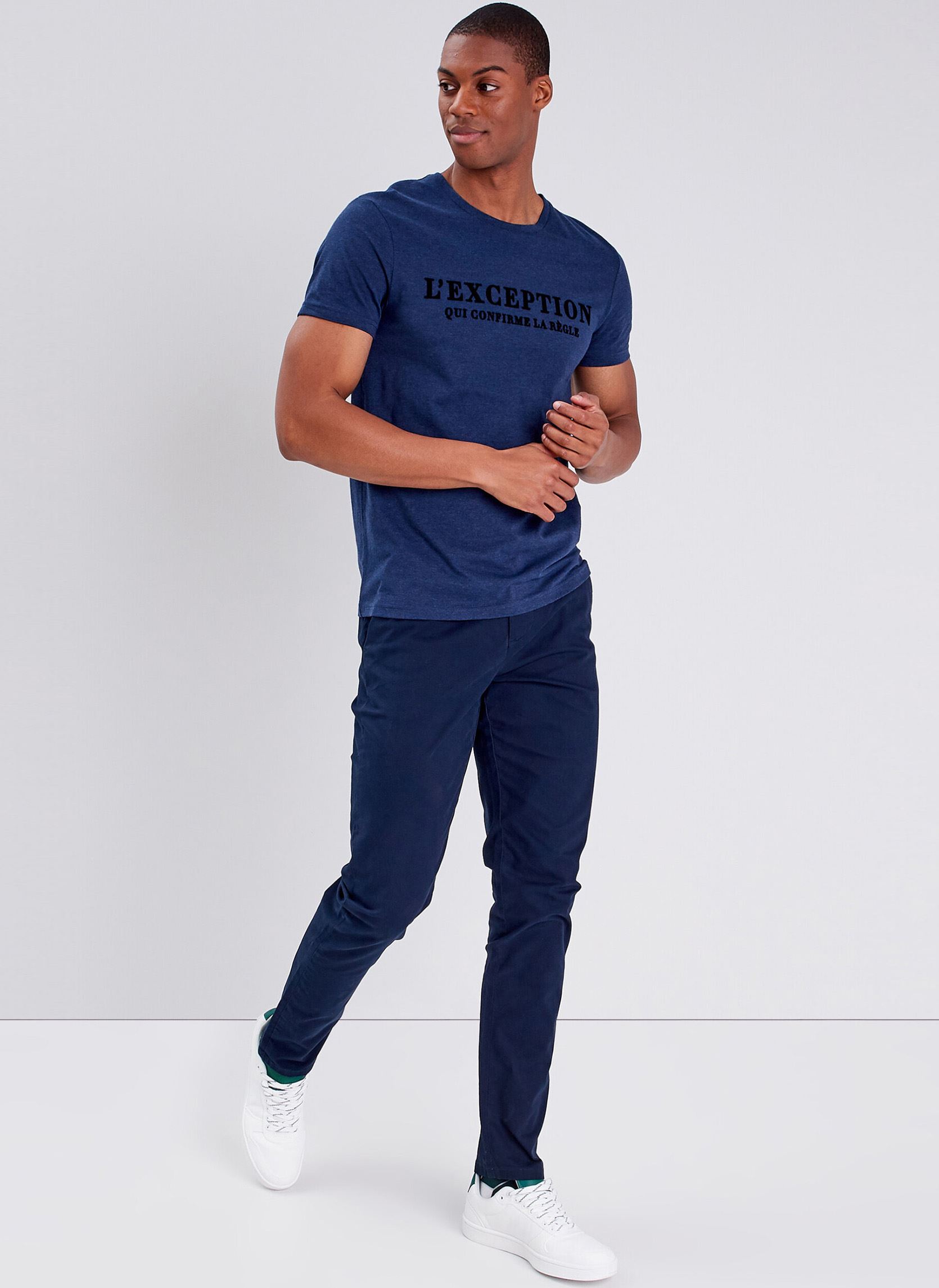 Pantalons chino SADAOCHIN2H homme bleu Bonobo Pantalons chino SADAOCHIN2H homme bleu NIGHT SKY