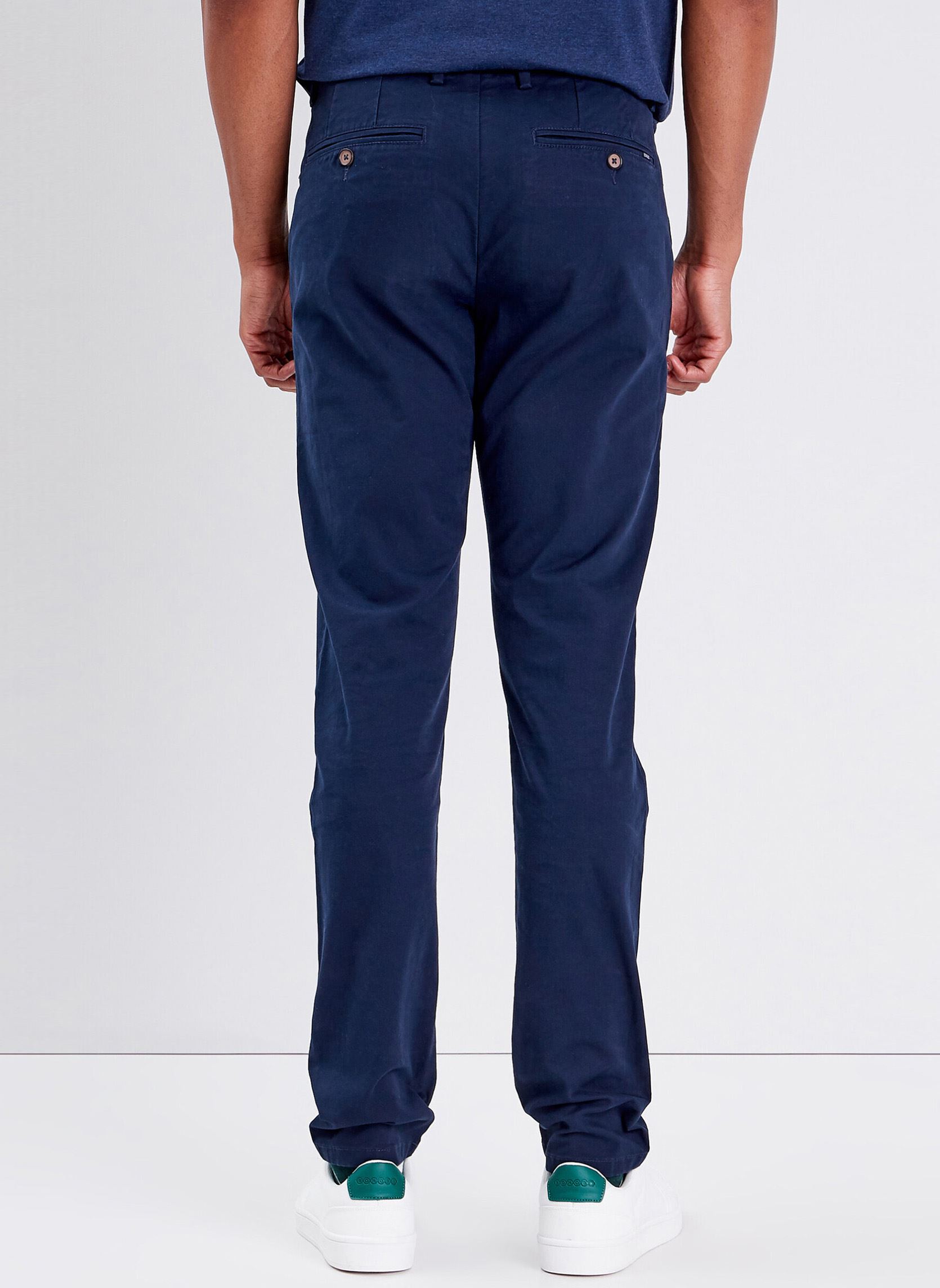 Pantalons chino SADAOCHIN2H homme bleu Bonobo Pantalons chino SADAOCHIN2H homme bleu NIGHT SKY