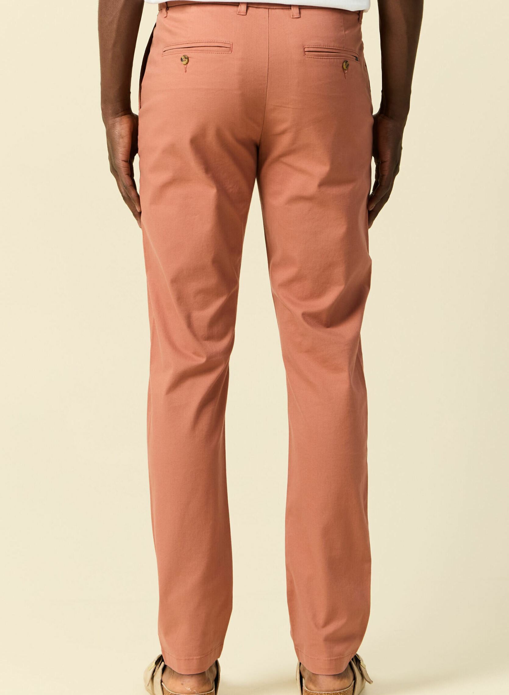 Pantalons chino SADAOCHIN2H homme rose Bonobo Pantalons chino SADAOCHIN2H homme rose CEDAR WOOD