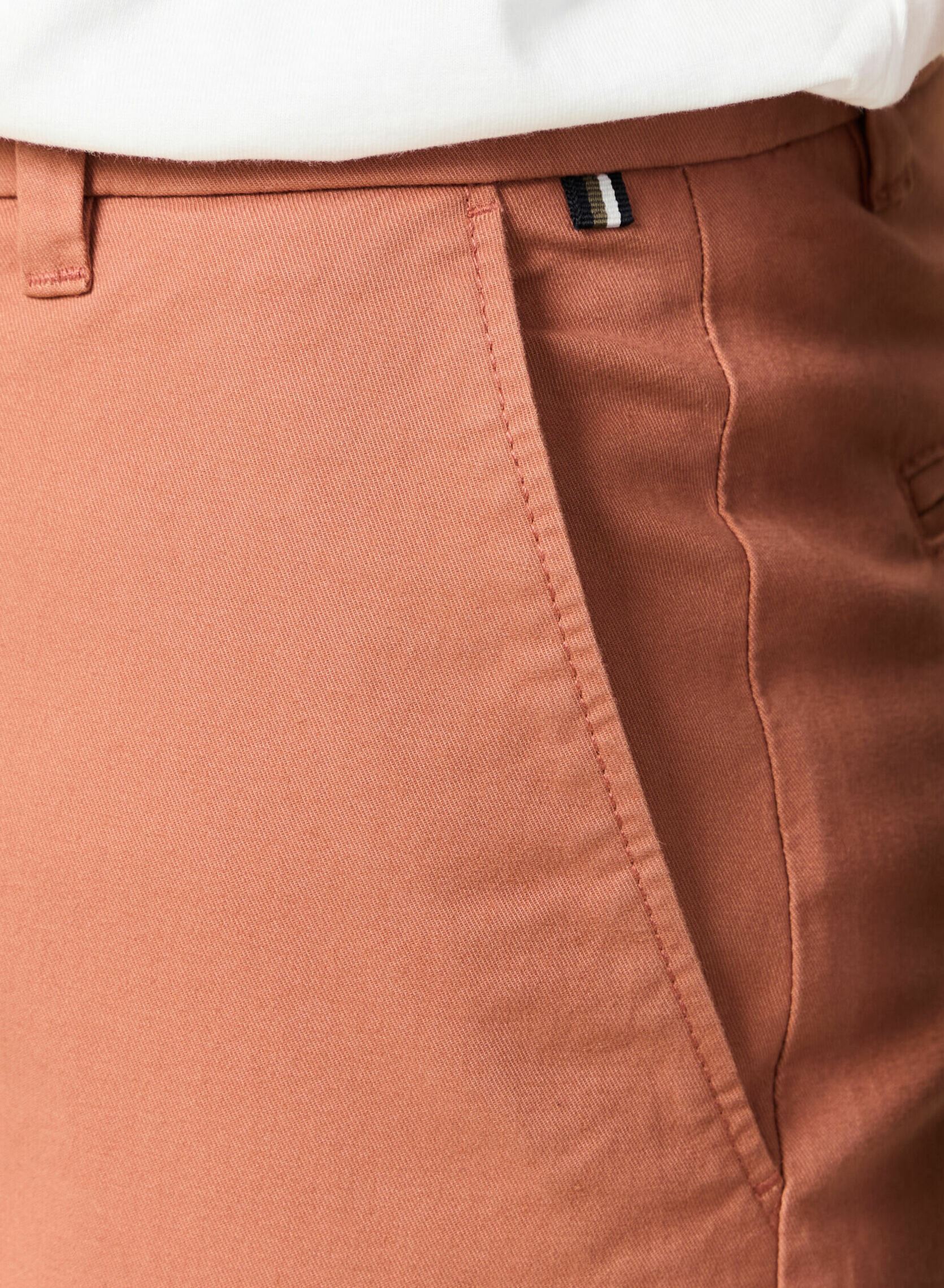 Pantalons chino SADAOCHIN2H homme rose Bonobo Pantalons chino SADAOCHIN2H homme rose CEDAR WOOD