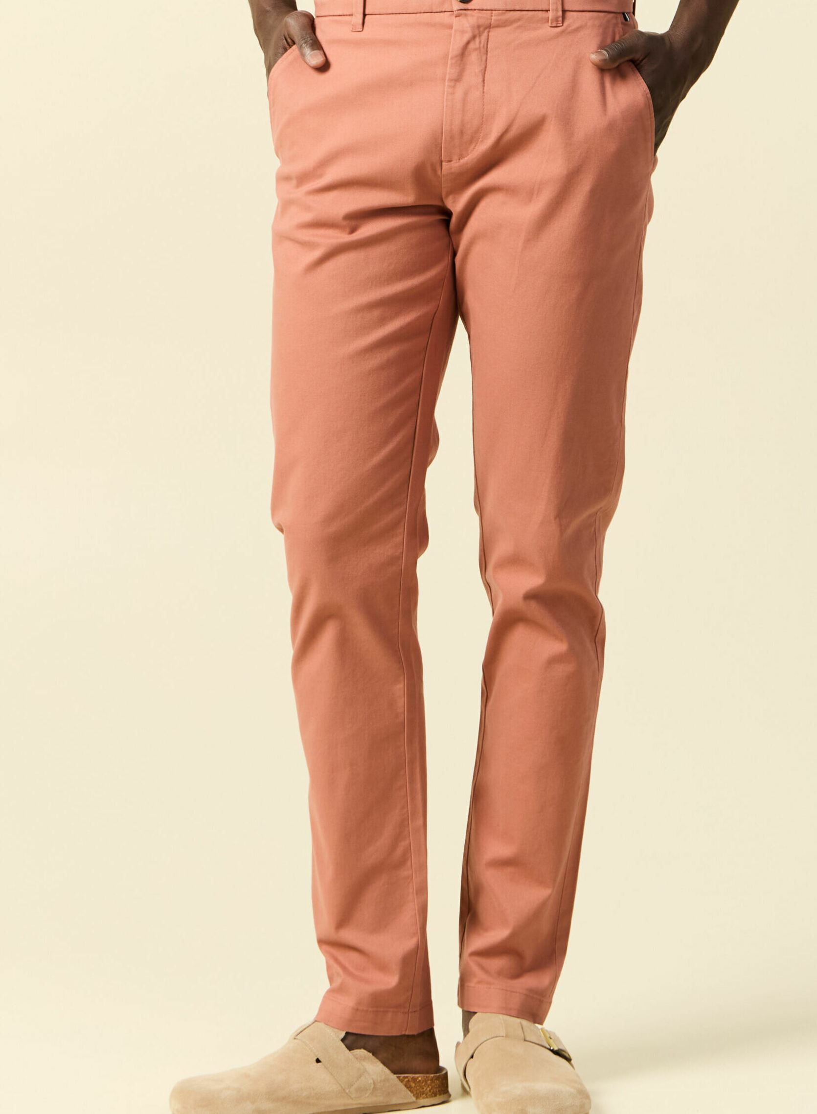 Pantalons chino SADAOCHIN2H homme rose Bonobo Pantalons chino SADAOCHIN2H homme rose CEDAR WOOD