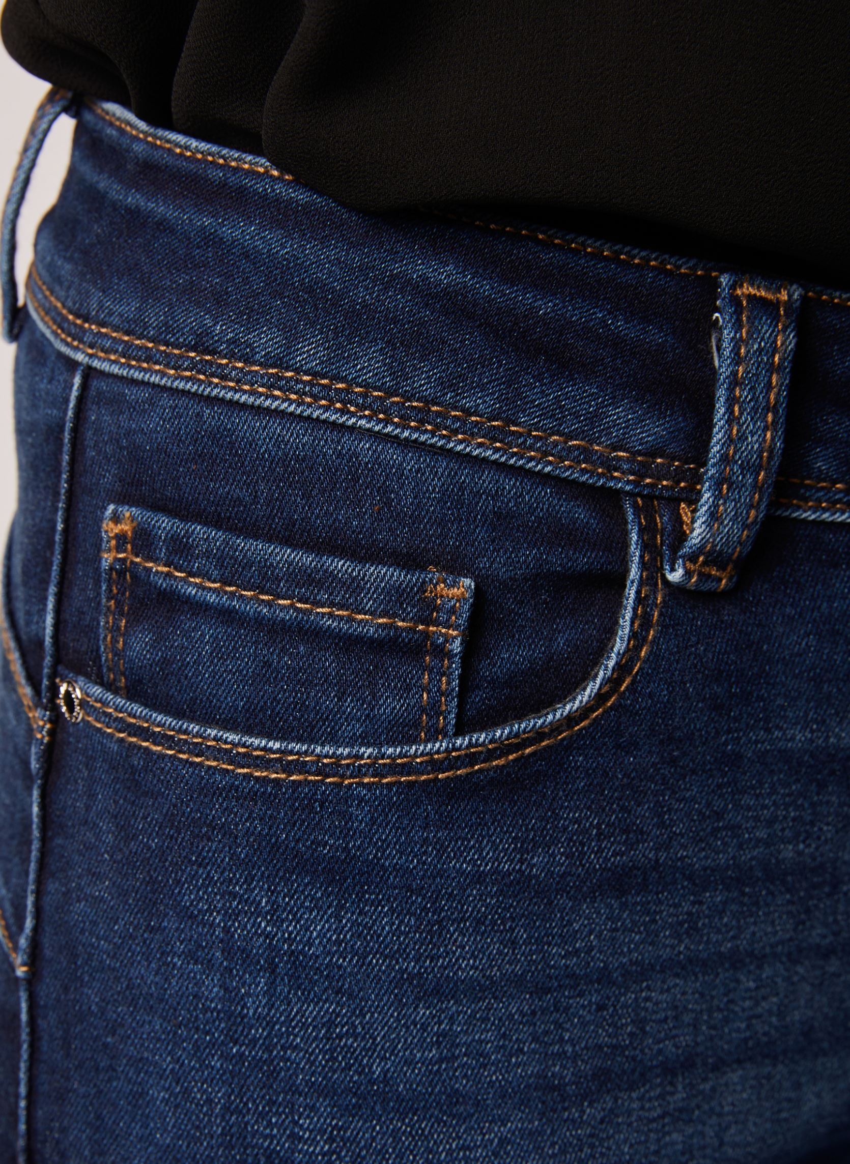 Rechte jeans / Straight Leg Jeans 201-POM.P dames blauw Morgan Rechte jeans / Straight Leg Jeans 201-POM.P dames blauw JEAN STONE