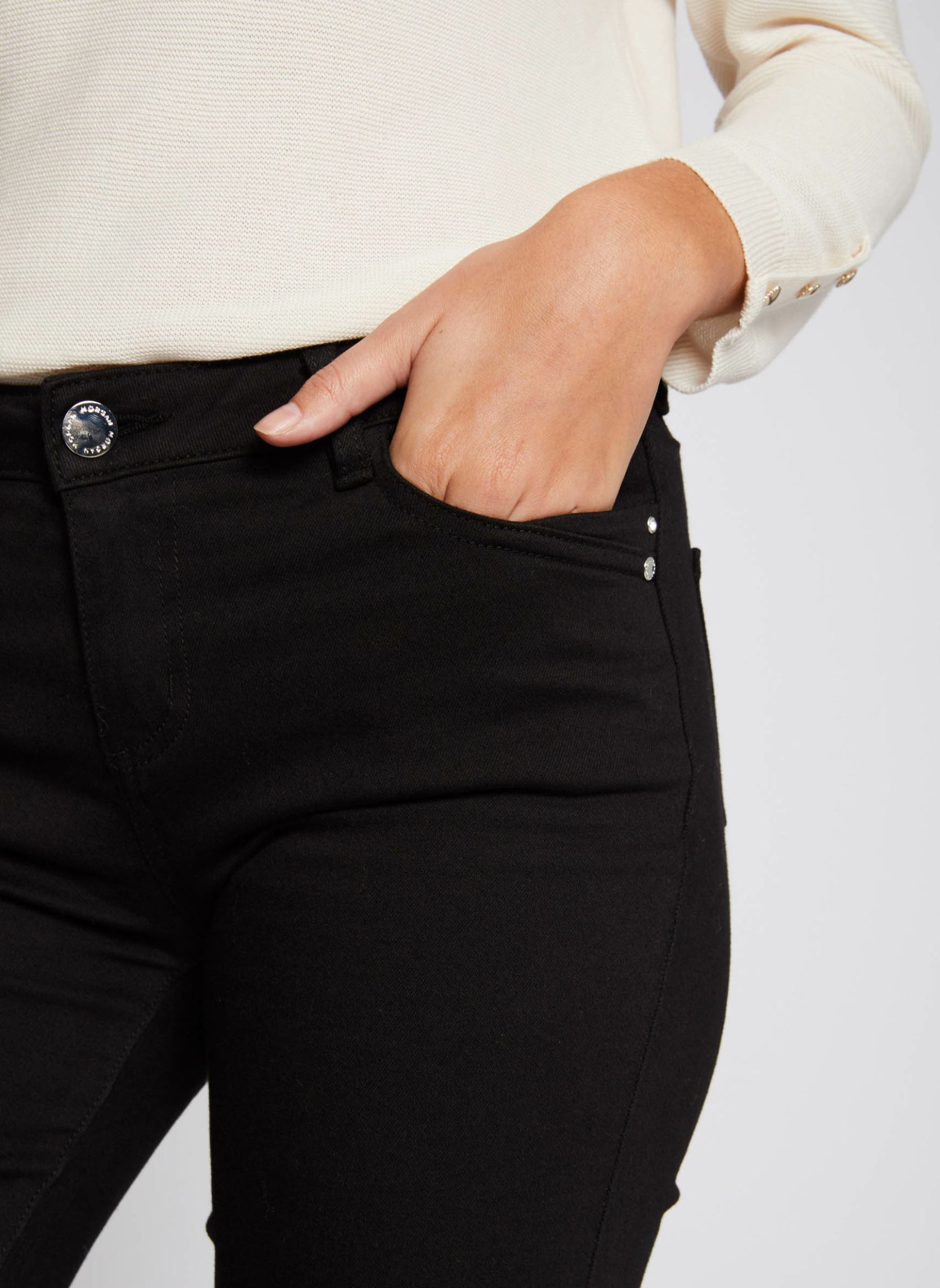 Pantalons droit 211-PETRA femme noir Morgan Pantalons droit 211-PETRA femme noir NOIR