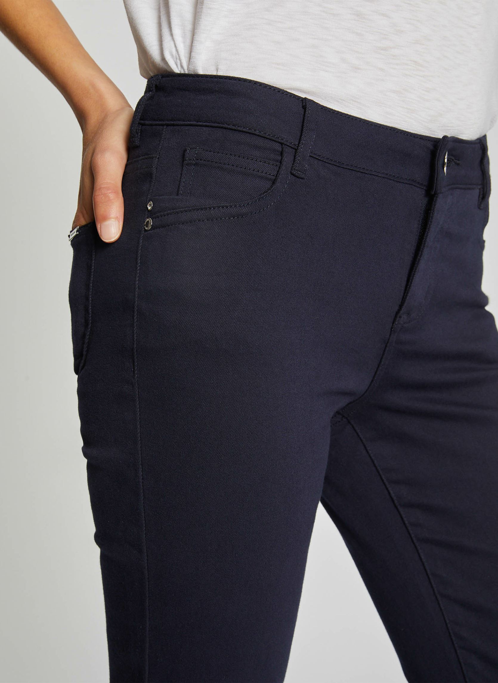 Pantalons droit 211-PETRA femme bleu Morgan Pantalons droit 211-PETRA femme bleu MARINE