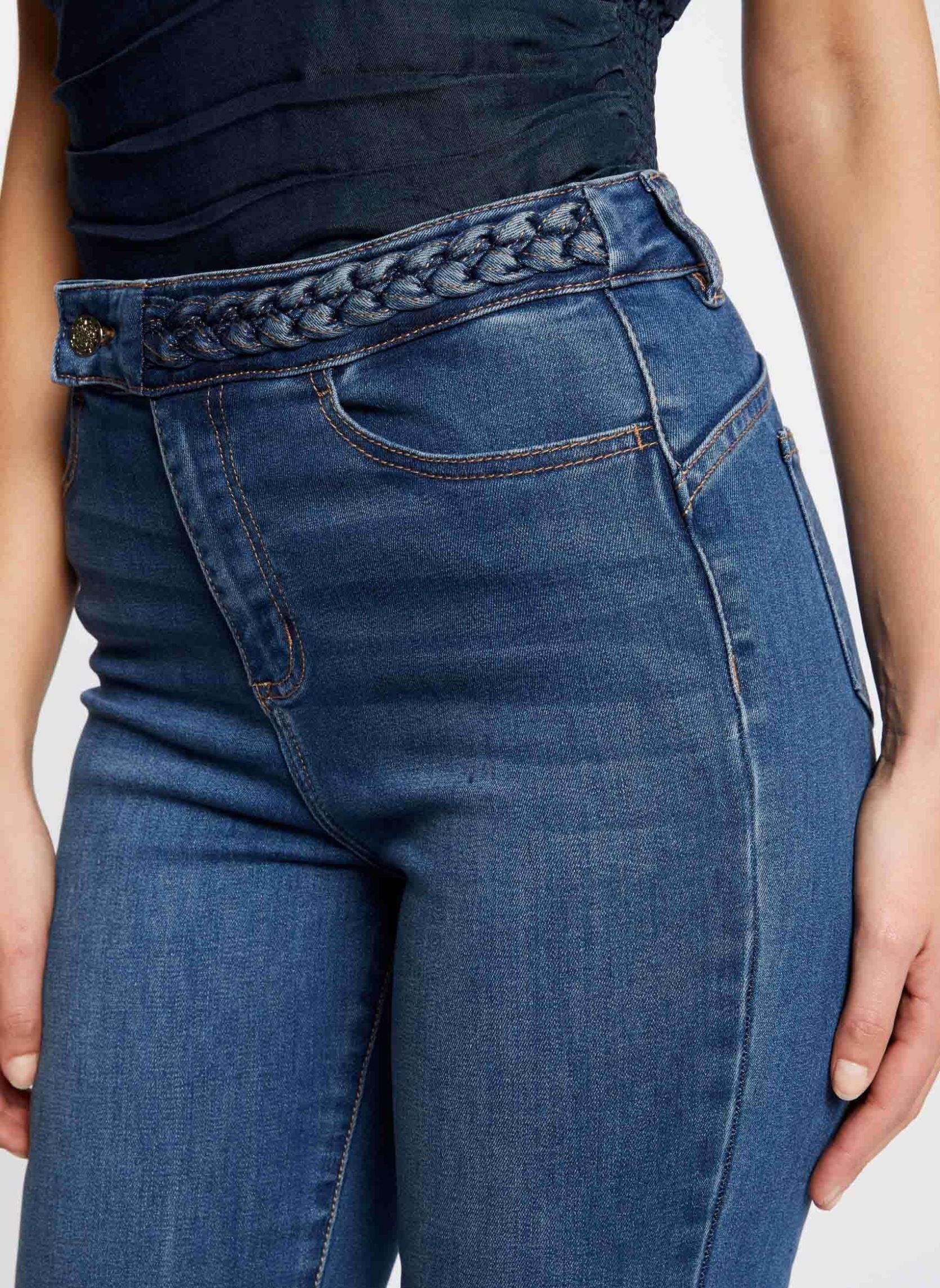 Rechte jeans / Straight Leg Jeans 222-PKELY dames blauw Morgan Rechte jeans / Straight Leg Jeans 222-PKELY dames blauw 0090232-308