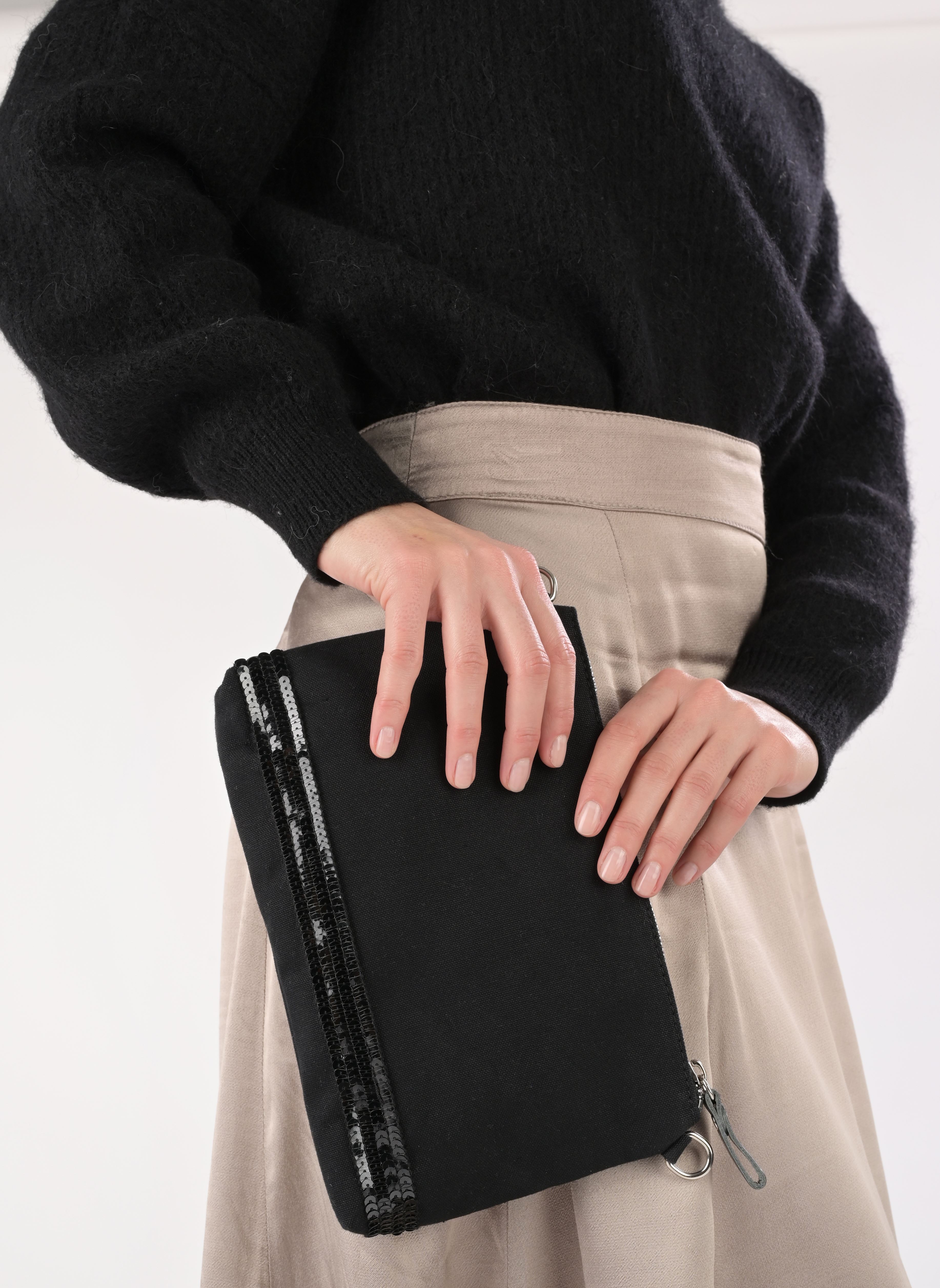 Clutches Pochette Epaule damen schwarz Vanessa Bruno Clutches Pochette Epaule damen schwarz NOIR