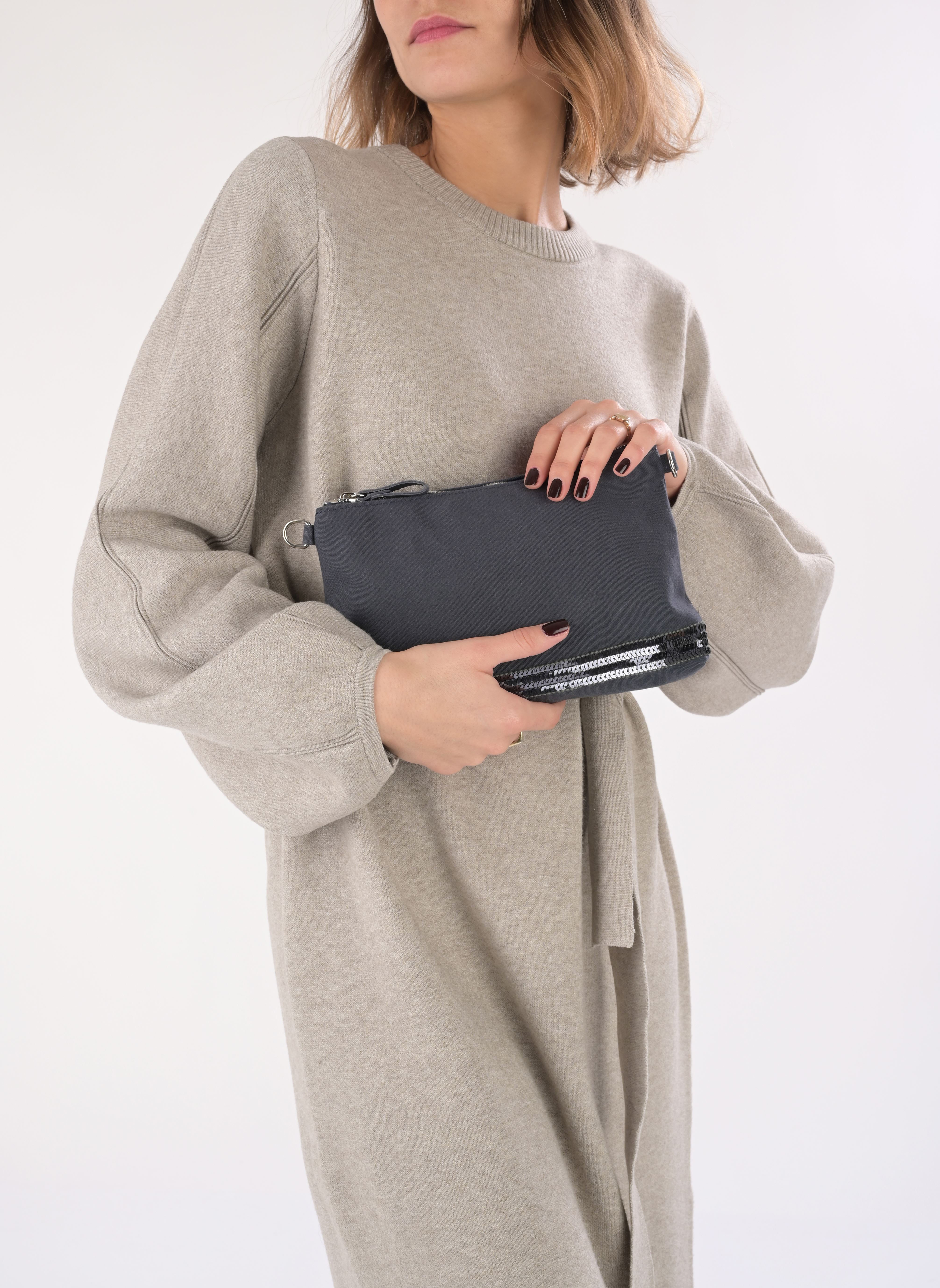Pochettes Pochette Epaule femme bleu Vanessa Bruno Pochettes Pochette Epaule femme bleu PYRITE