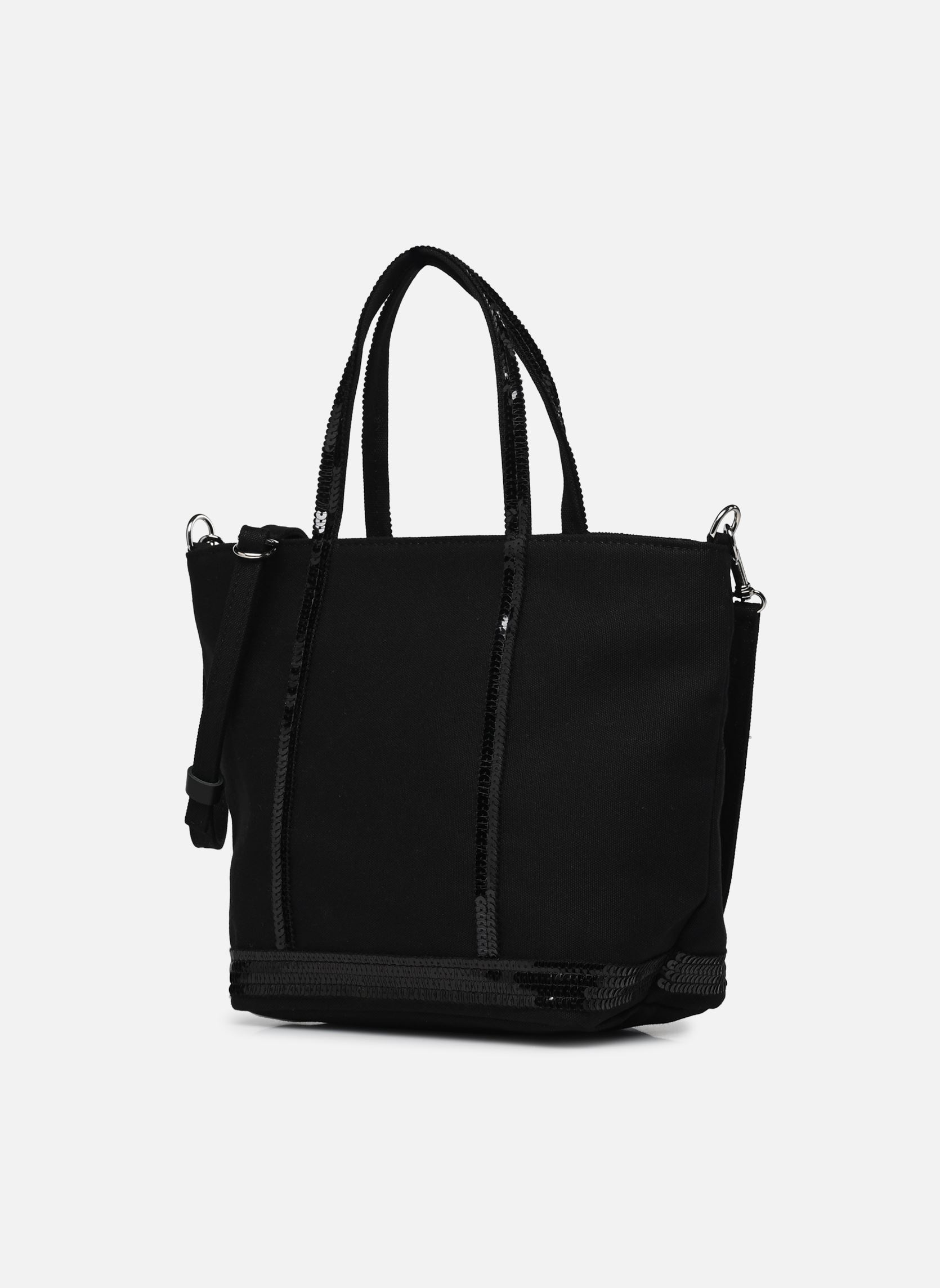 Shopper Cabas S Bandouliere En Toile Coton Et Pa damen schwarz Vanessa Bruno Shopper Cabas S Bandouliere En Toile Coton Et Pa damen schwarz NOIR