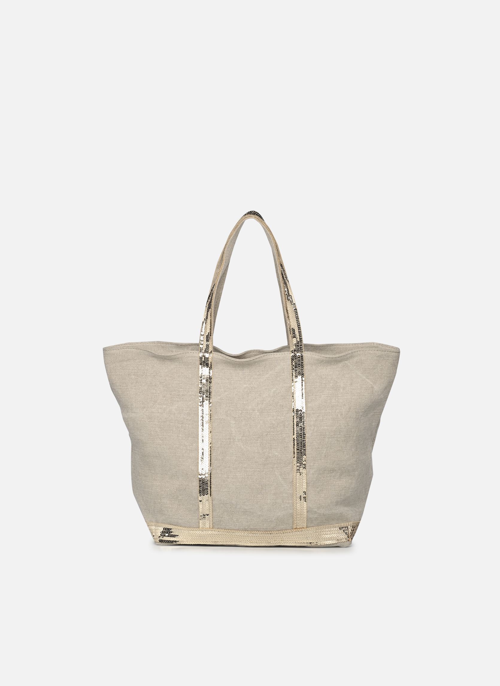 Grote winkelzak Cabas L Porte Epaule Zippe En Lin Et Pai dames beige Vanessa Bruno Grote winkelzak Cabas L Porte Epaule Zippe En Lin Et Pai dames beige SABLE