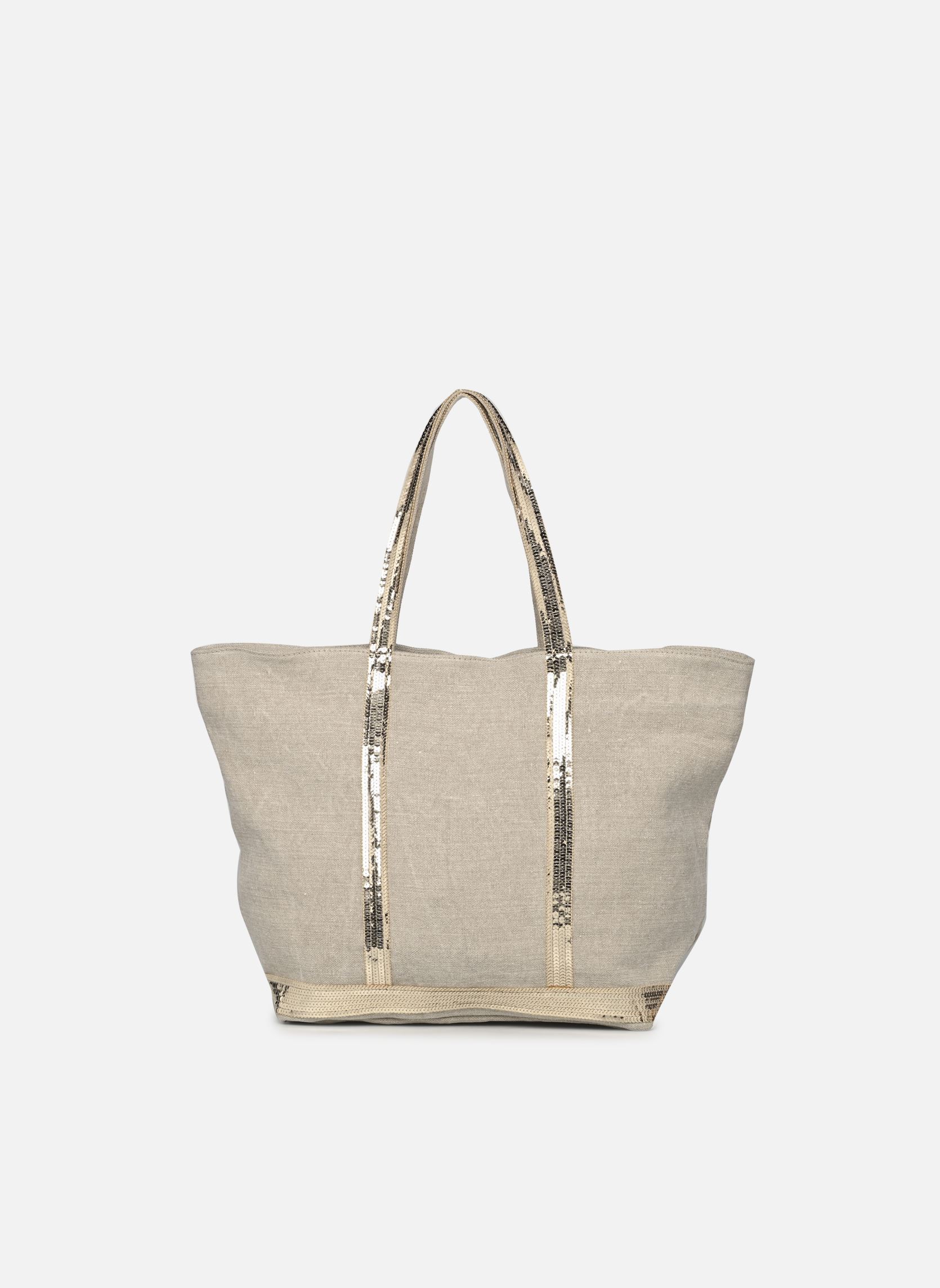 Grote winkelzak Cabas L Porte Epaule Zippe En Lin Et Pai dames beige Vanessa Bruno Grote winkelzak Cabas L Porte Epaule Zippe En Lin Et Pai dames beige SABLE