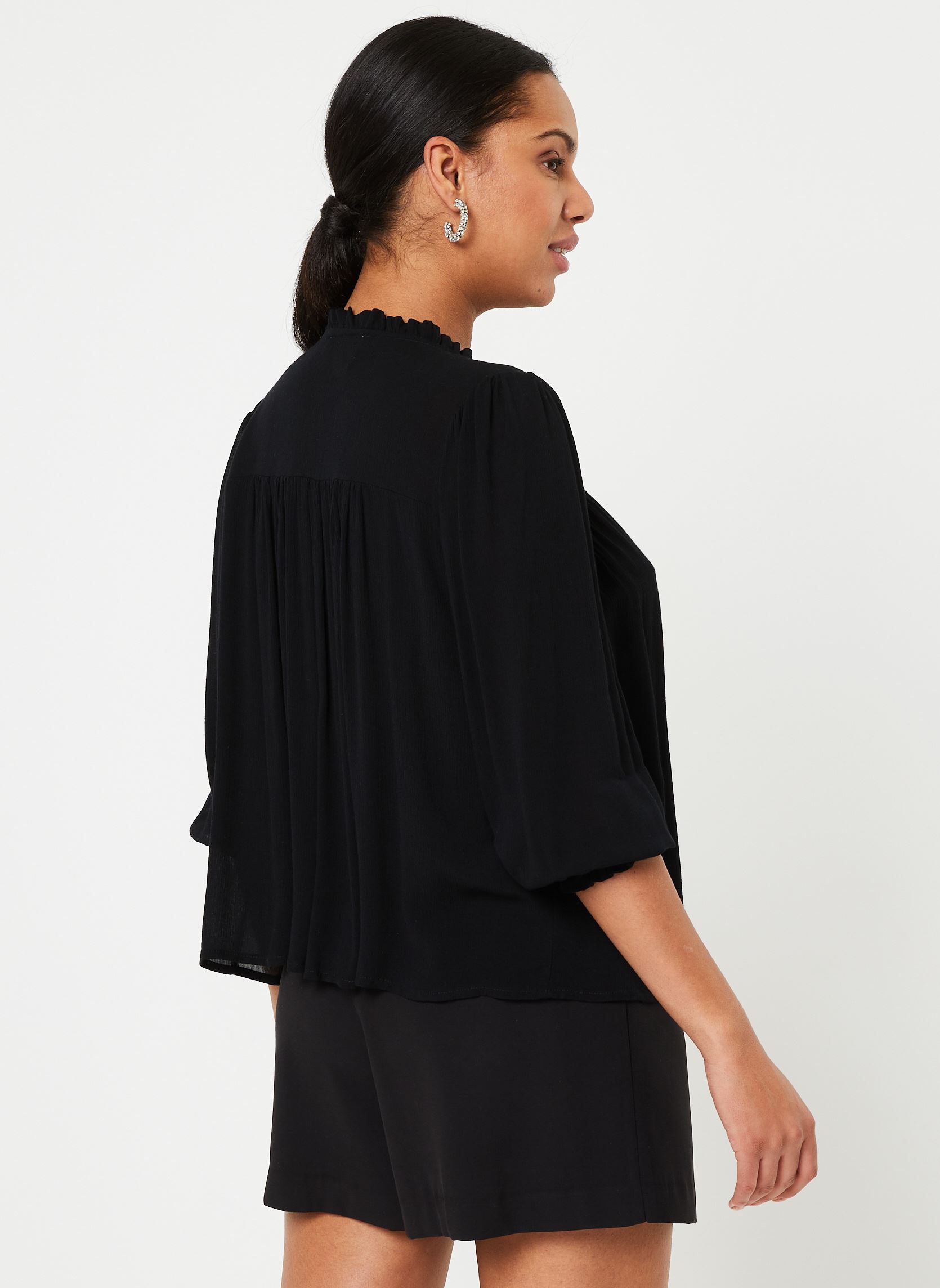 Hemden Chemise Hugoline dames zwart ARTLOVE Hemden Chemise Hugoline dames zwart BLACK