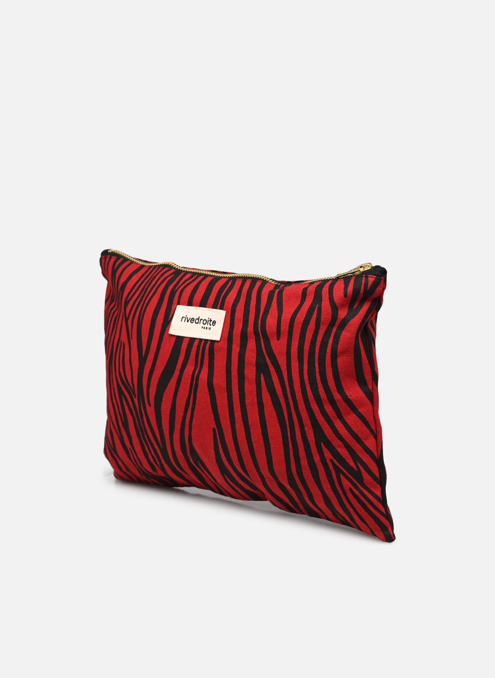 Clutches Barbette - The Cool Pouch - Medium dames rood RIVE DROITE PARIS Clutches Barbette - The Cool Pouch - Medium dames rood Zebra Vibrant Red