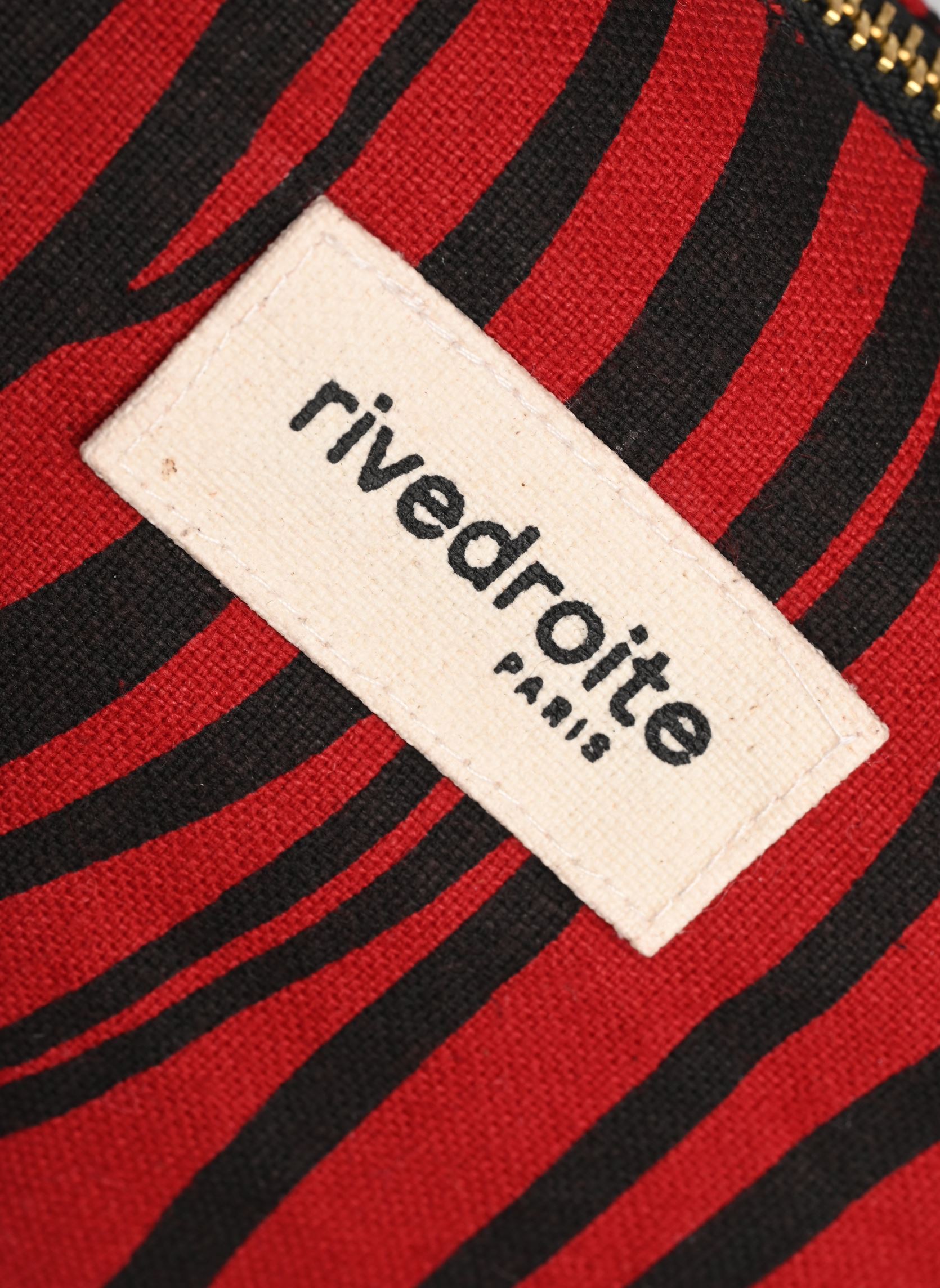 Clutches Barbette - The Cool Pouch - Medium dames rood RIVE DROITE PARIS Clutches Barbette - The Cool Pouch - Medium dames rood Zebra Vibrant Red
