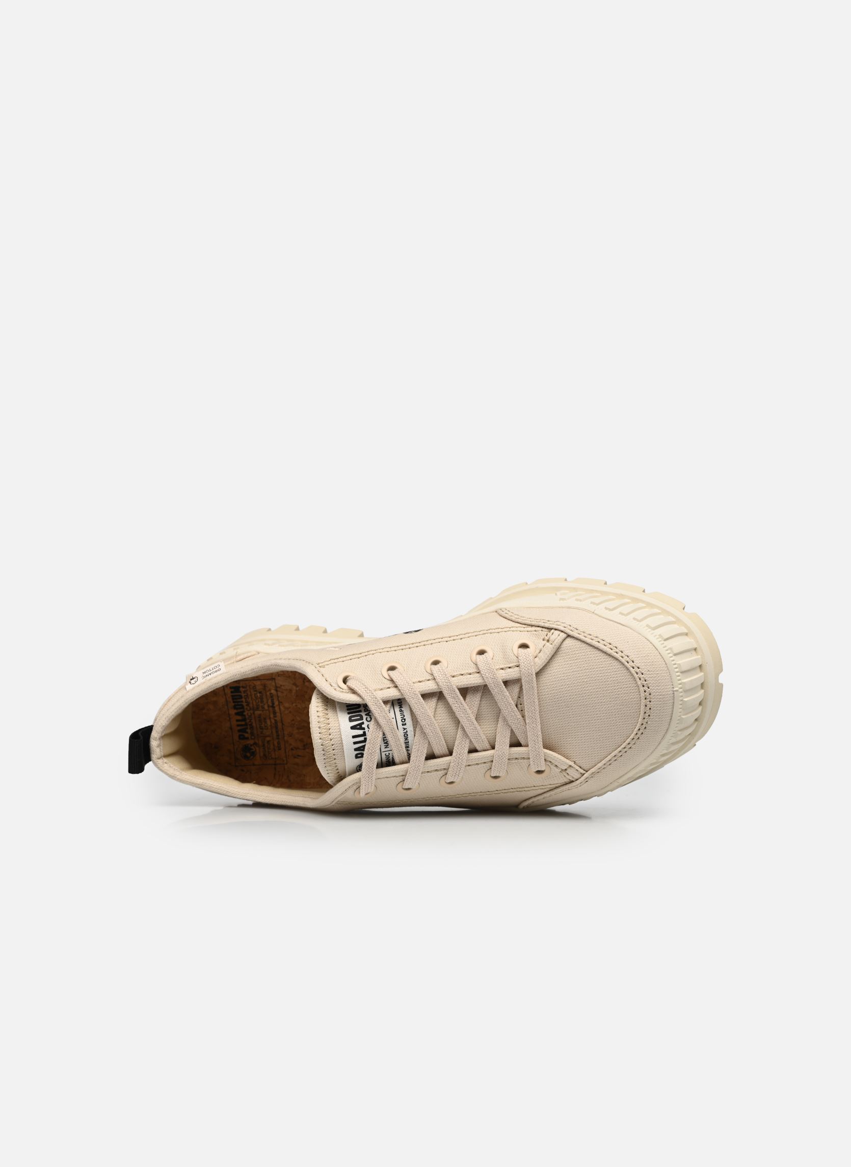 Leinen-Sneaker PALLASHOCK LO ORG 2 damen weiß Palladium Leinen-Sneaker PALLASHOCK LO ORG 2 damen weiß SAHARA