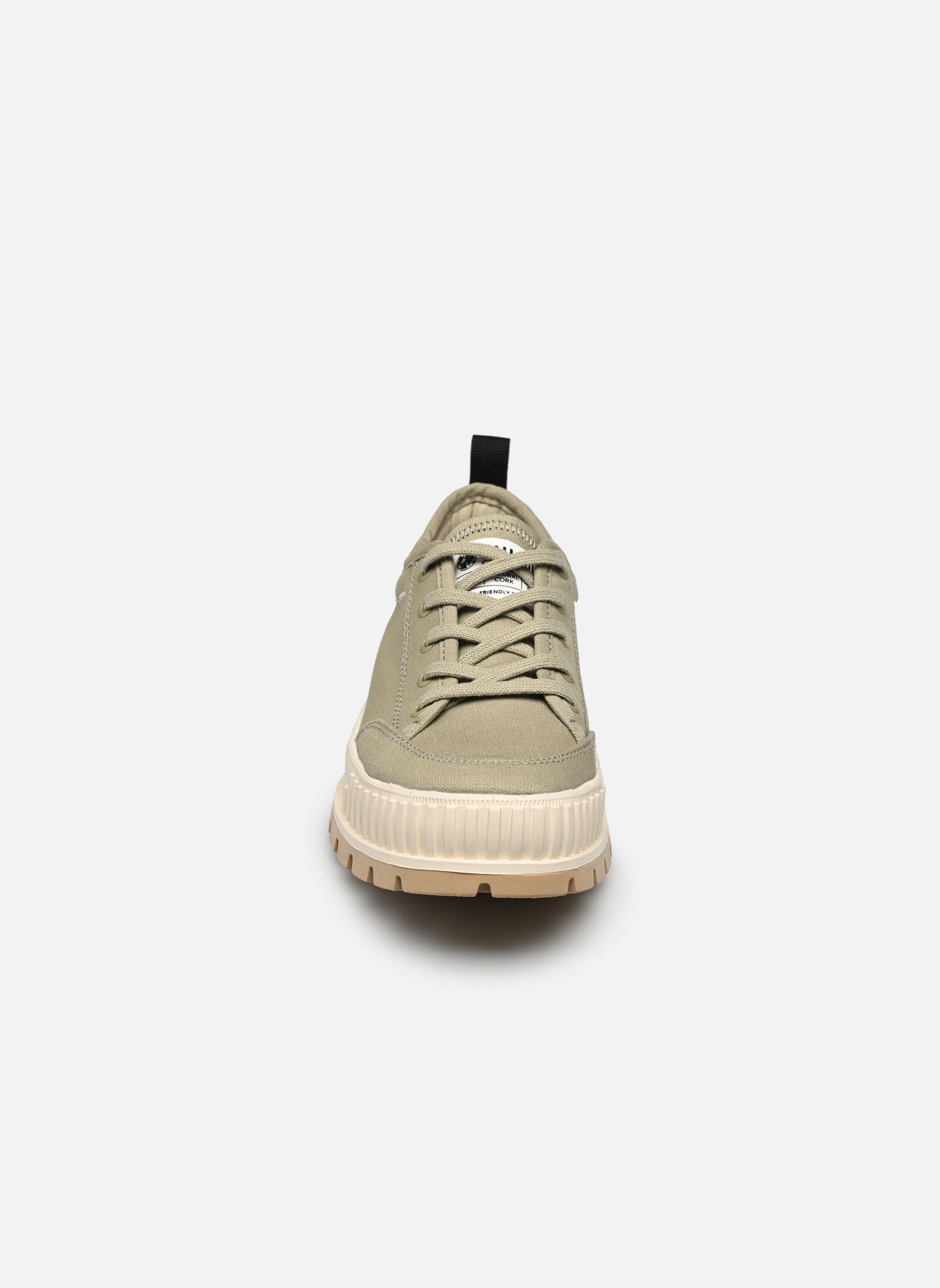 Leinen-Sneaker PALLASHOCK LO ORG 2 damen beige Palladium Leinen-Sneaker PALLASHOCK LO ORG 2 damen beige EUCALYPTUS