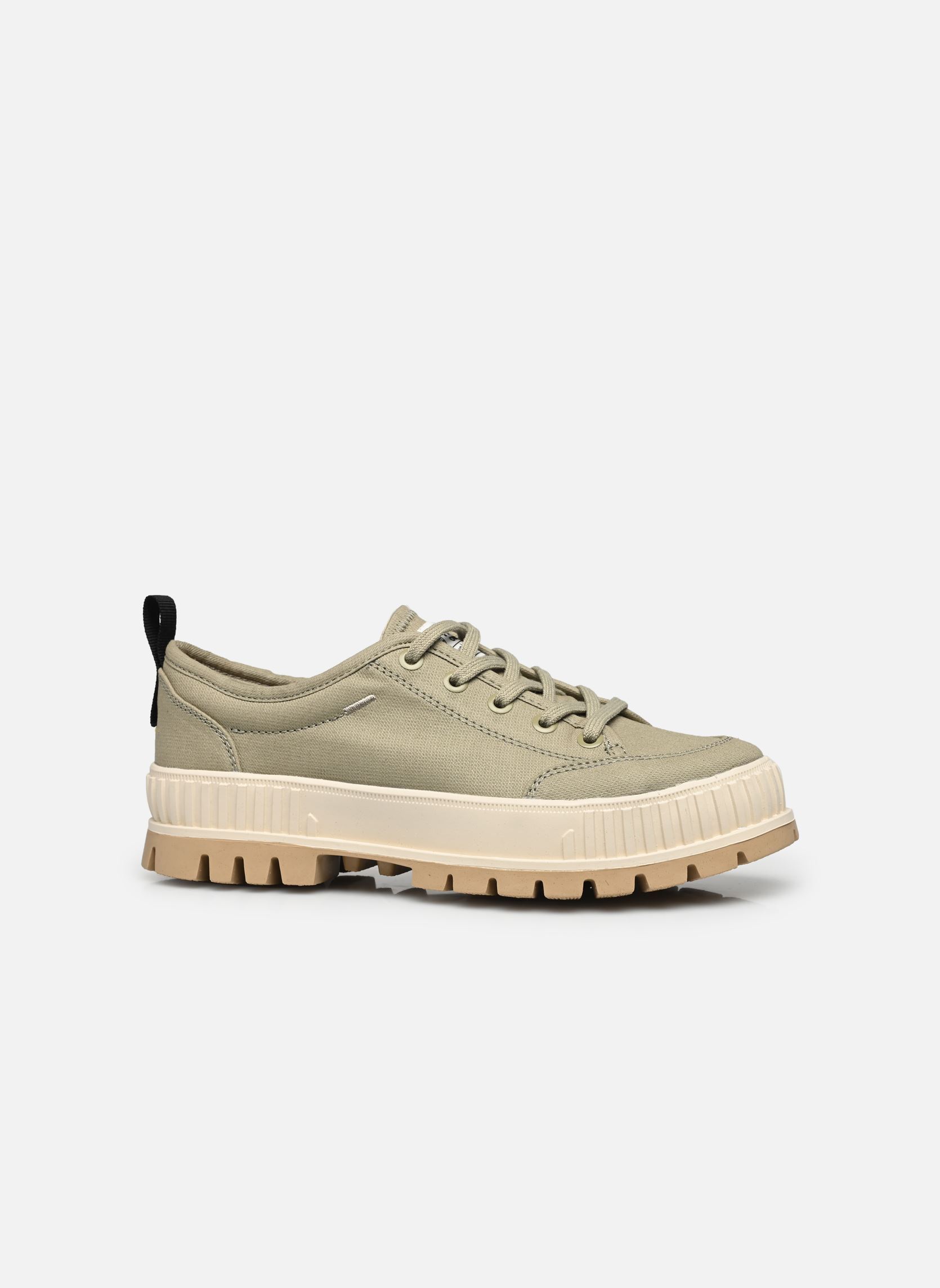 Leinen-Sneaker PALLASHOCK LO ORG 2 damen beige Palladium Leinen-Sneaker PALLASHOCK LO ORG 2 damen beige EUCALYPTUS