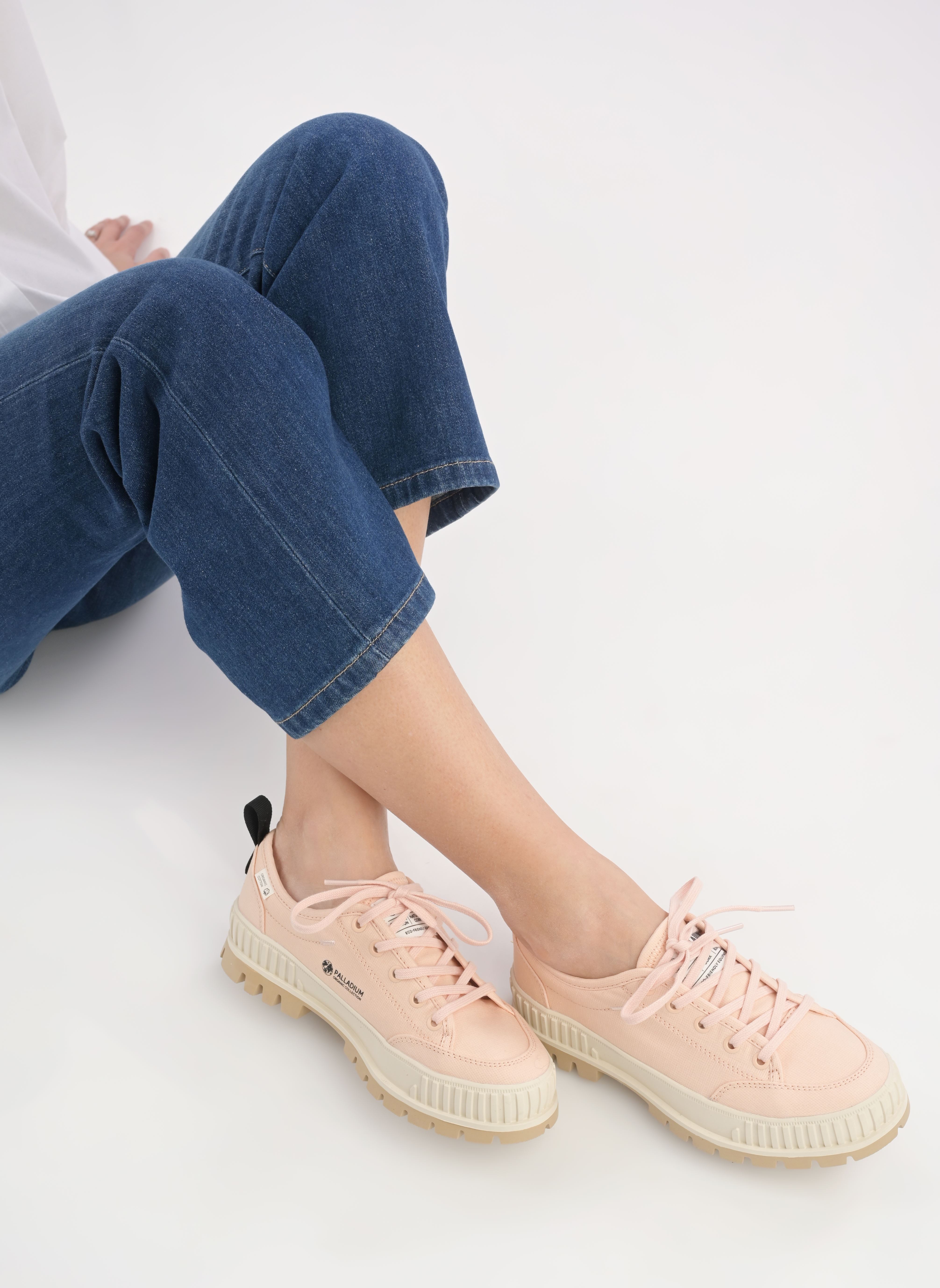Leinen-Sneaker PALLASHOCK LO ORG 2 damen rosa Palladium Leinen-Sneaker PALLASHOCK LO ORG 2 damen rosa PEASKIN