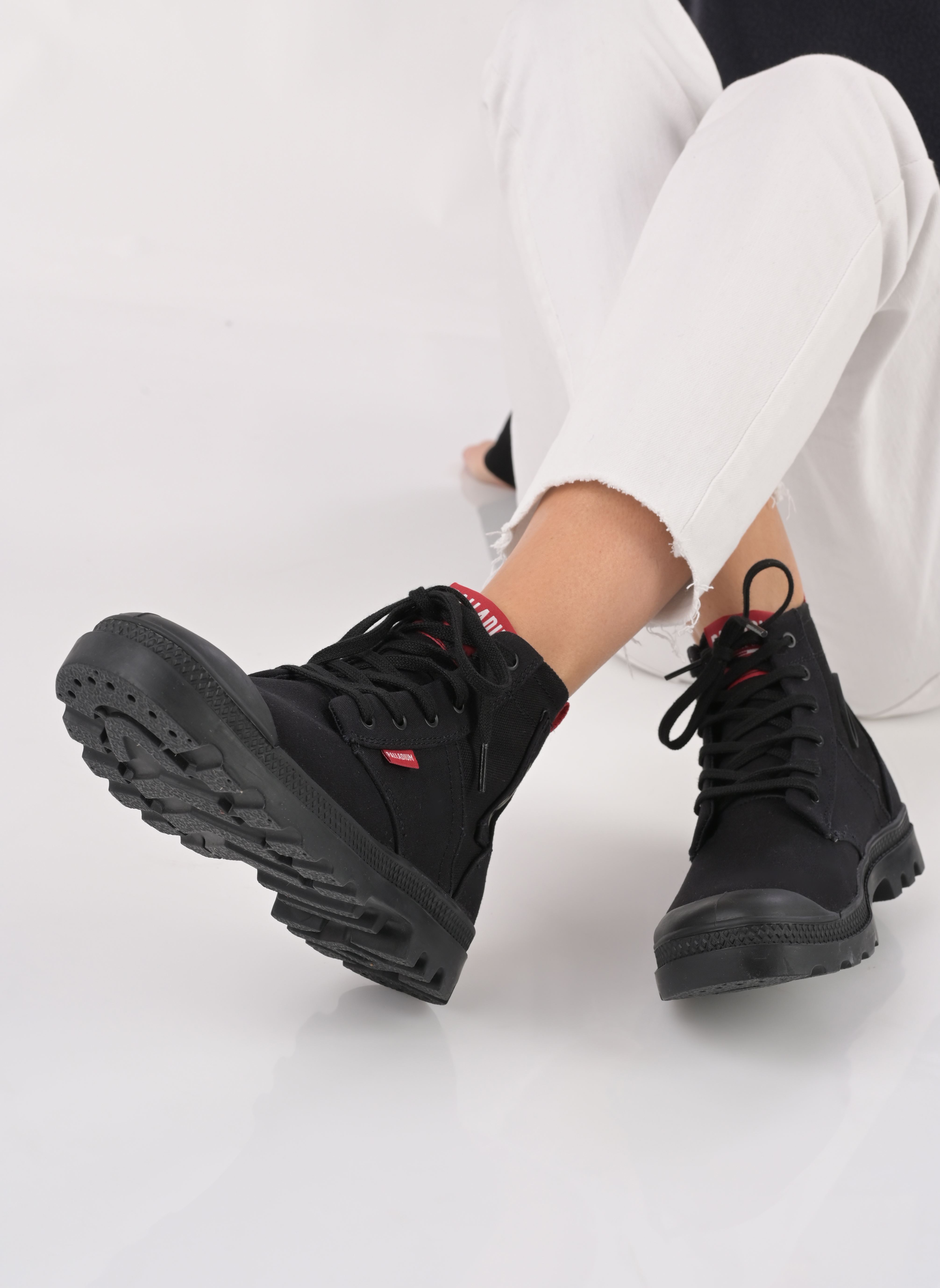 Stivaletti con lacci PAMPA HI ARMY W donna nero Palladium Stivaletti con lacci PAMPA HI ARMY W donna nero BLACK