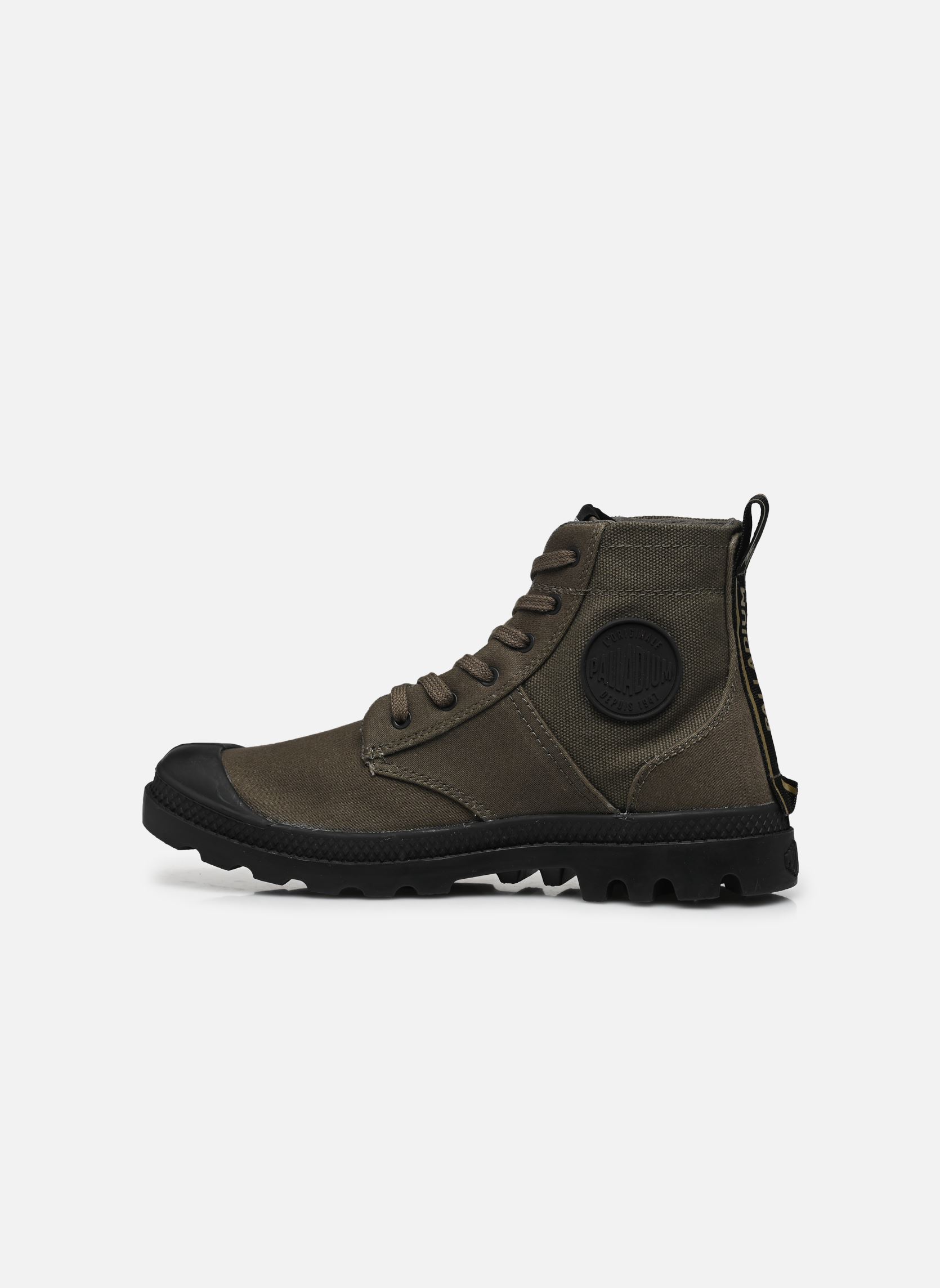 Geschnürte Stiefeletten PAMPA HI ARMY W damen grün Palladium Geschnürte Stiefeletten PAMPA HI ARMY W damen grün OLIVE NIGHT