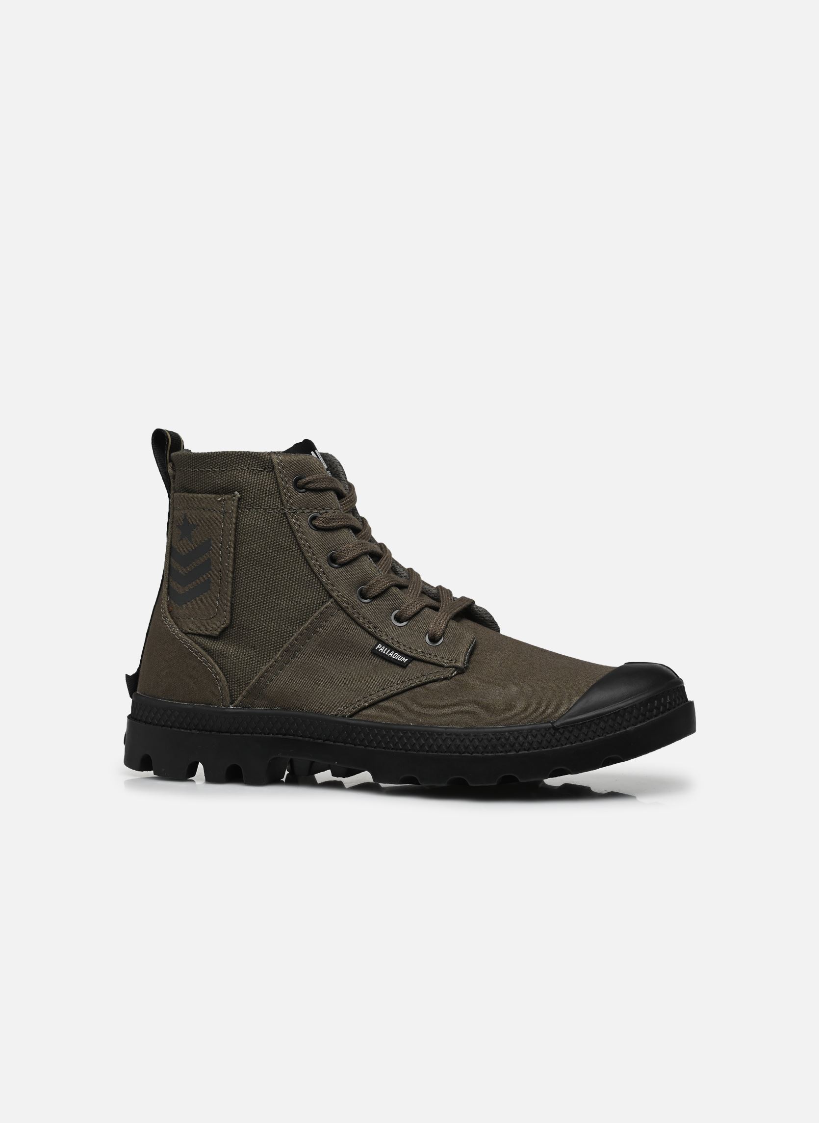 Geschnürte Stiefeletten PAMPA HI ARMY W damen grün Palladium Geschnürte Stiefeletten PAMPA HI ARMY W damen grün OLIVE NIGHT