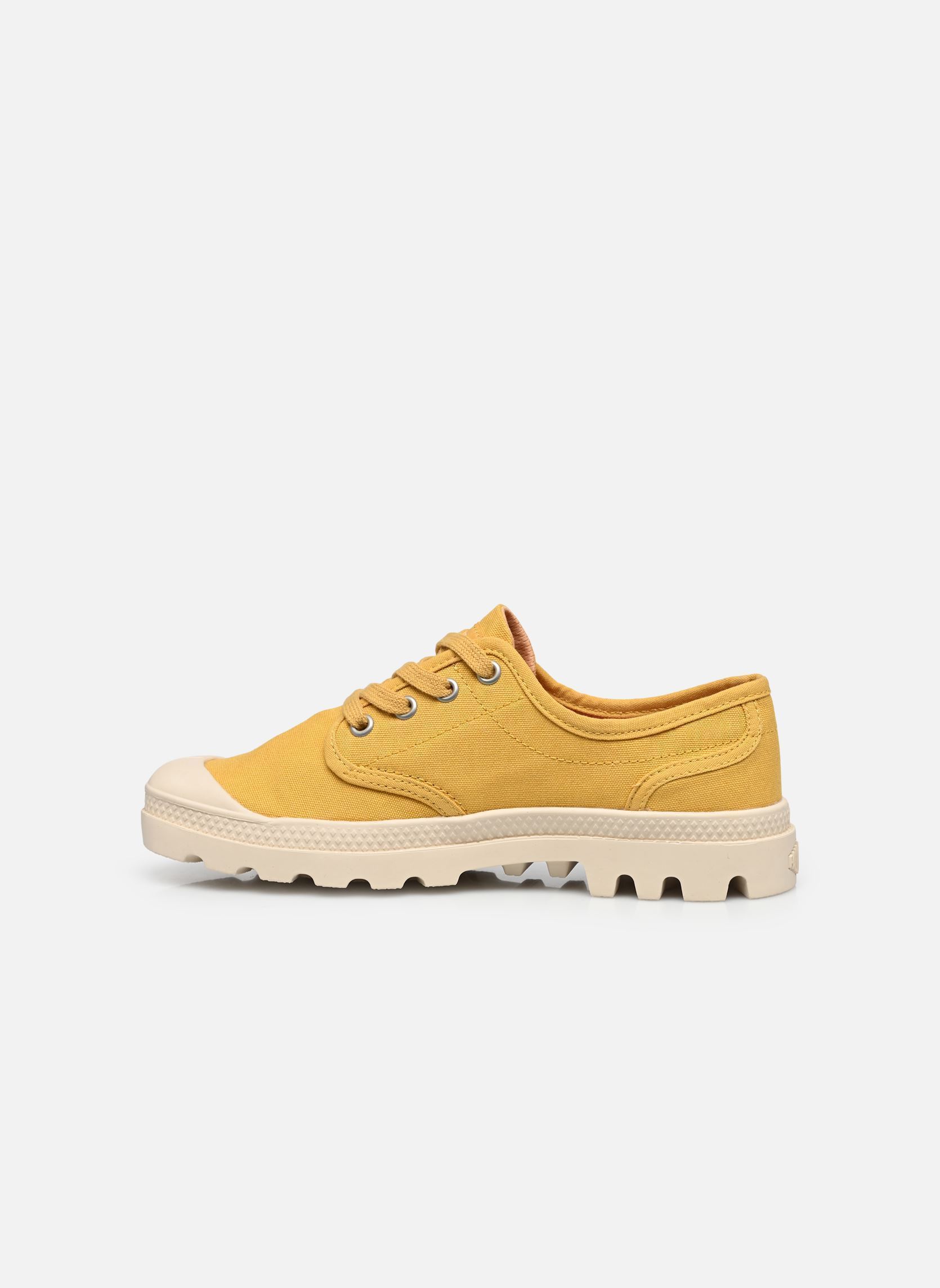 Leinen-Sneaker PAMPA OXFORD W damen gelb Palladium Leinen-Sneaker PAMPA OXFORD W damen gelb OCHRE