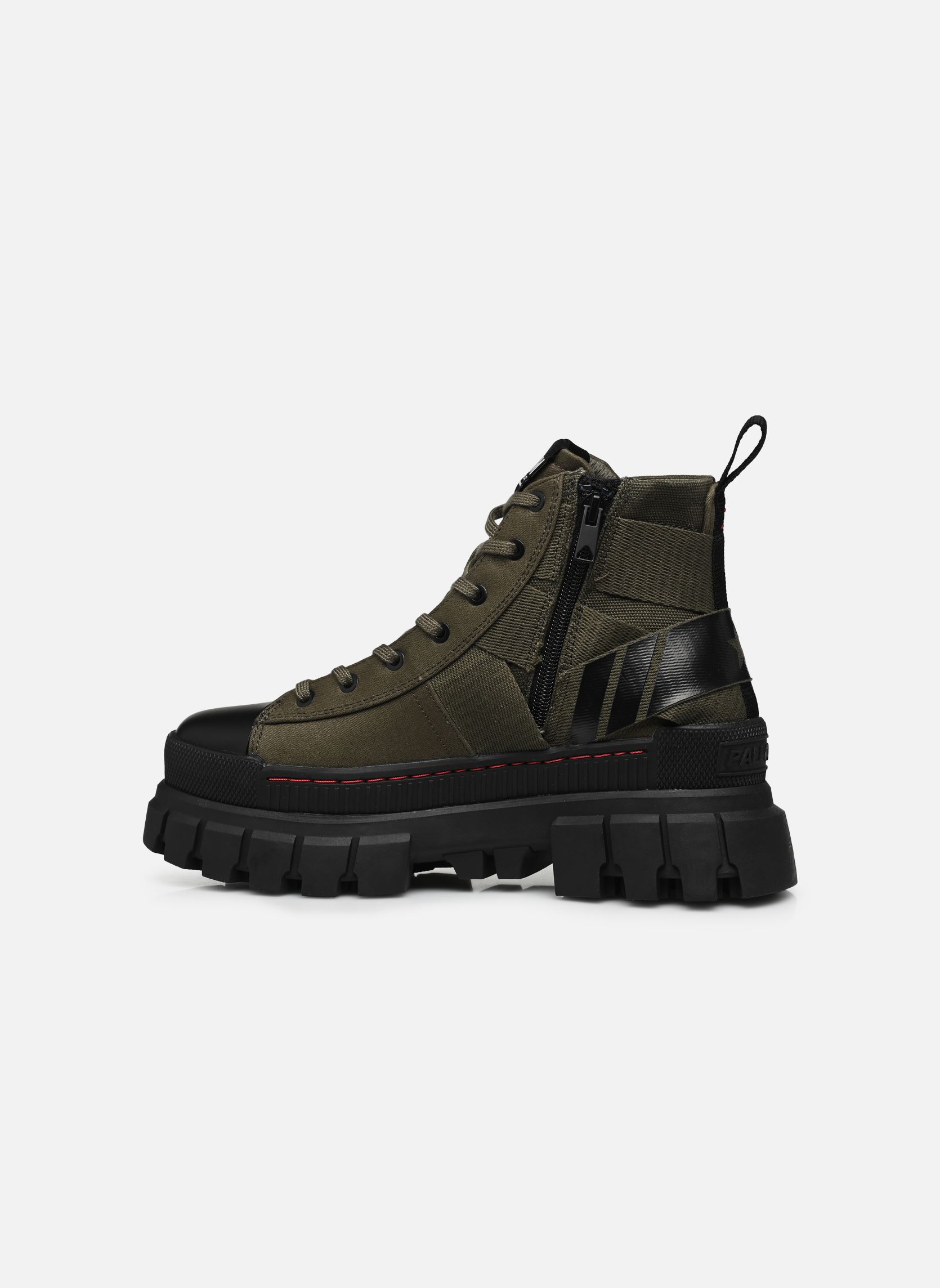 Geschnürte Stiefeletten REVOLT HI ARMY damen grün Palladium Geschnürte Stiefeletten REVOLT HI ARMY damen grün OLIVE NIGHT