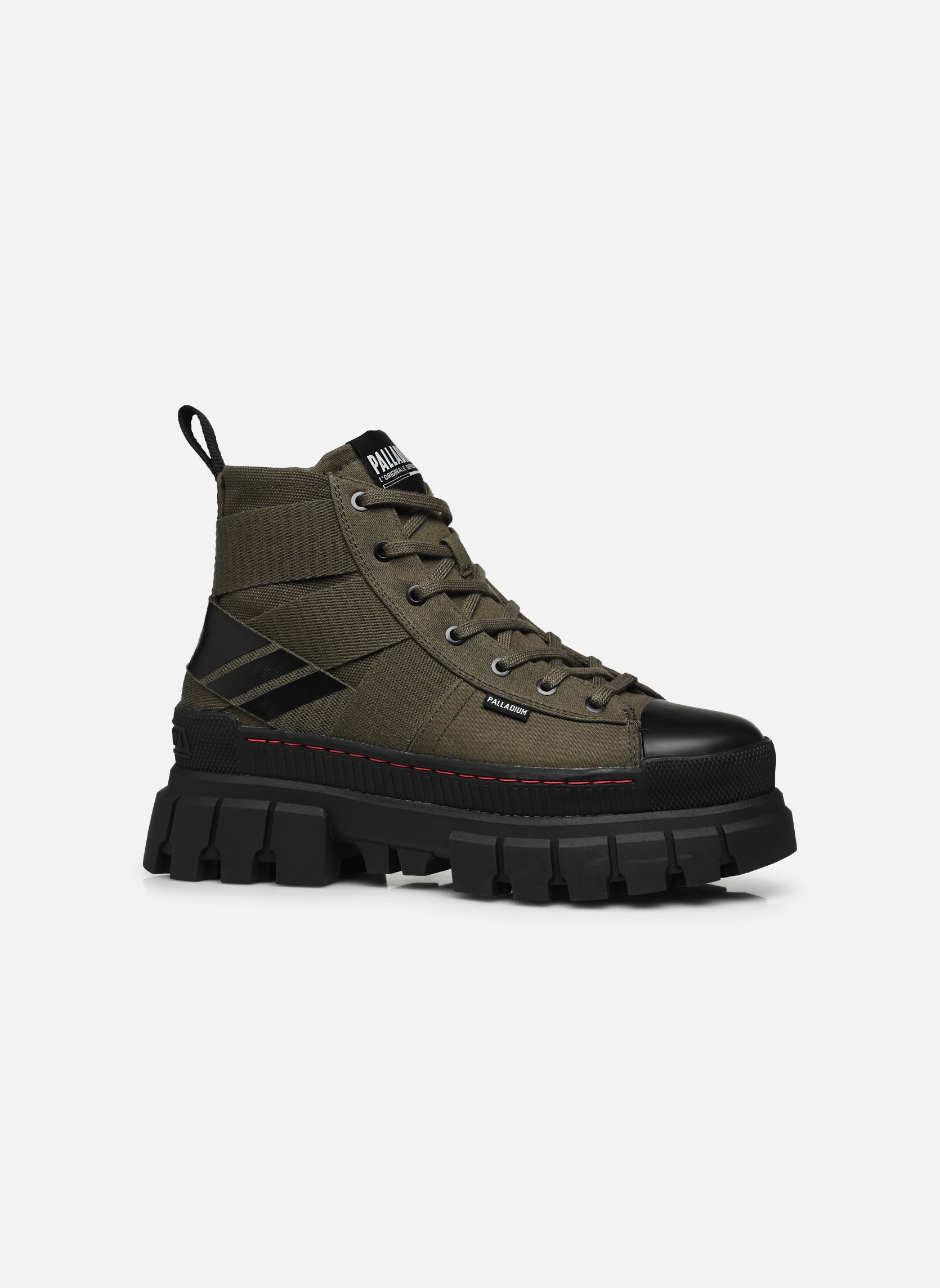 Geschnürte Stiefeletten REVOLT HI ARMY damen grün Palladium Geschnürte Stiefeletten REVOLT HI ARMY damen grün OLIVE NIGHT