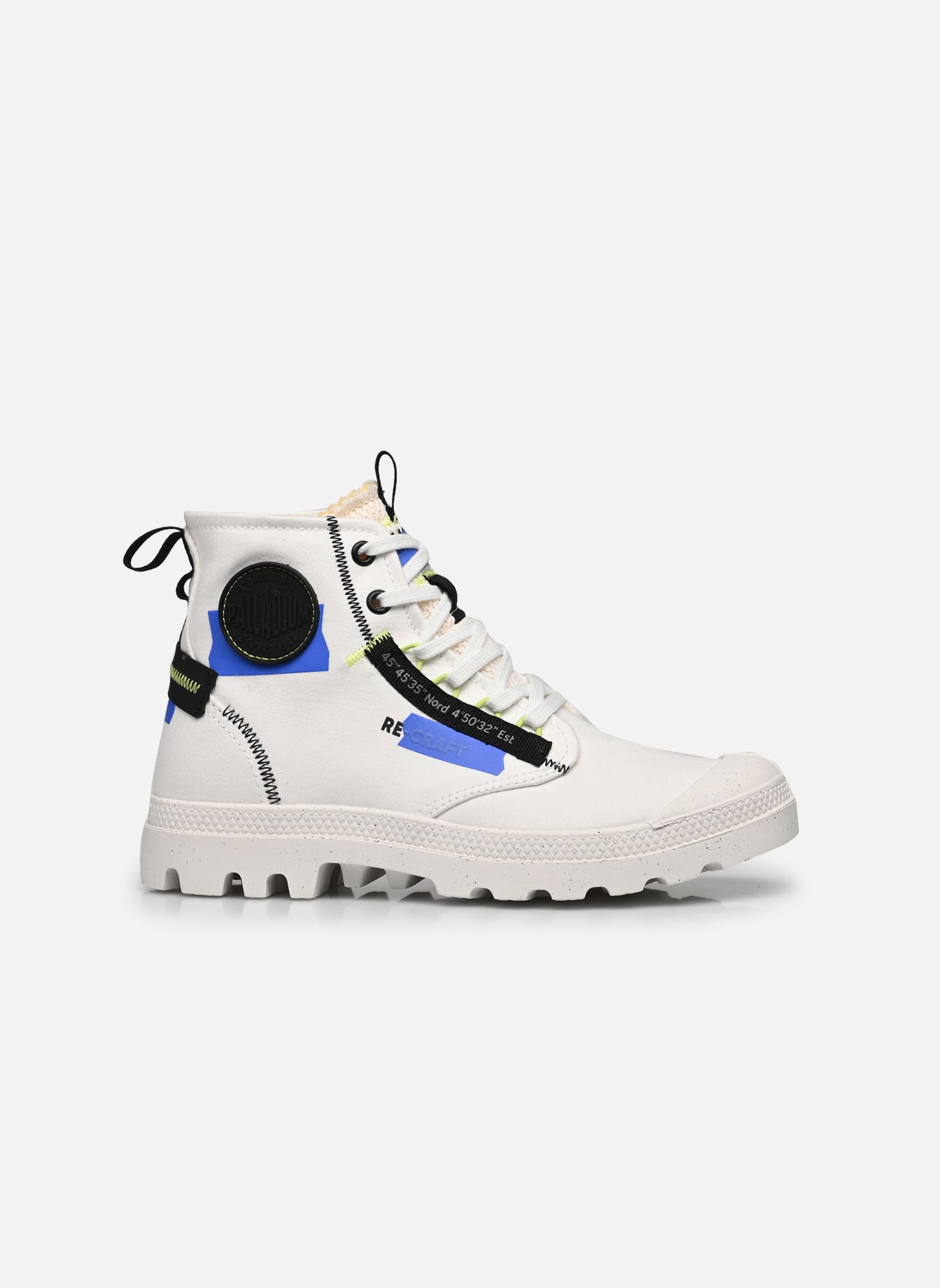 Stivaletti con lacci PAMPA HI RE-CRAFT W donna bianco Palladium Stivaletti con lacci PAMPA HI RE-CRAFT W donna bianco STAR WHITE/BLUE