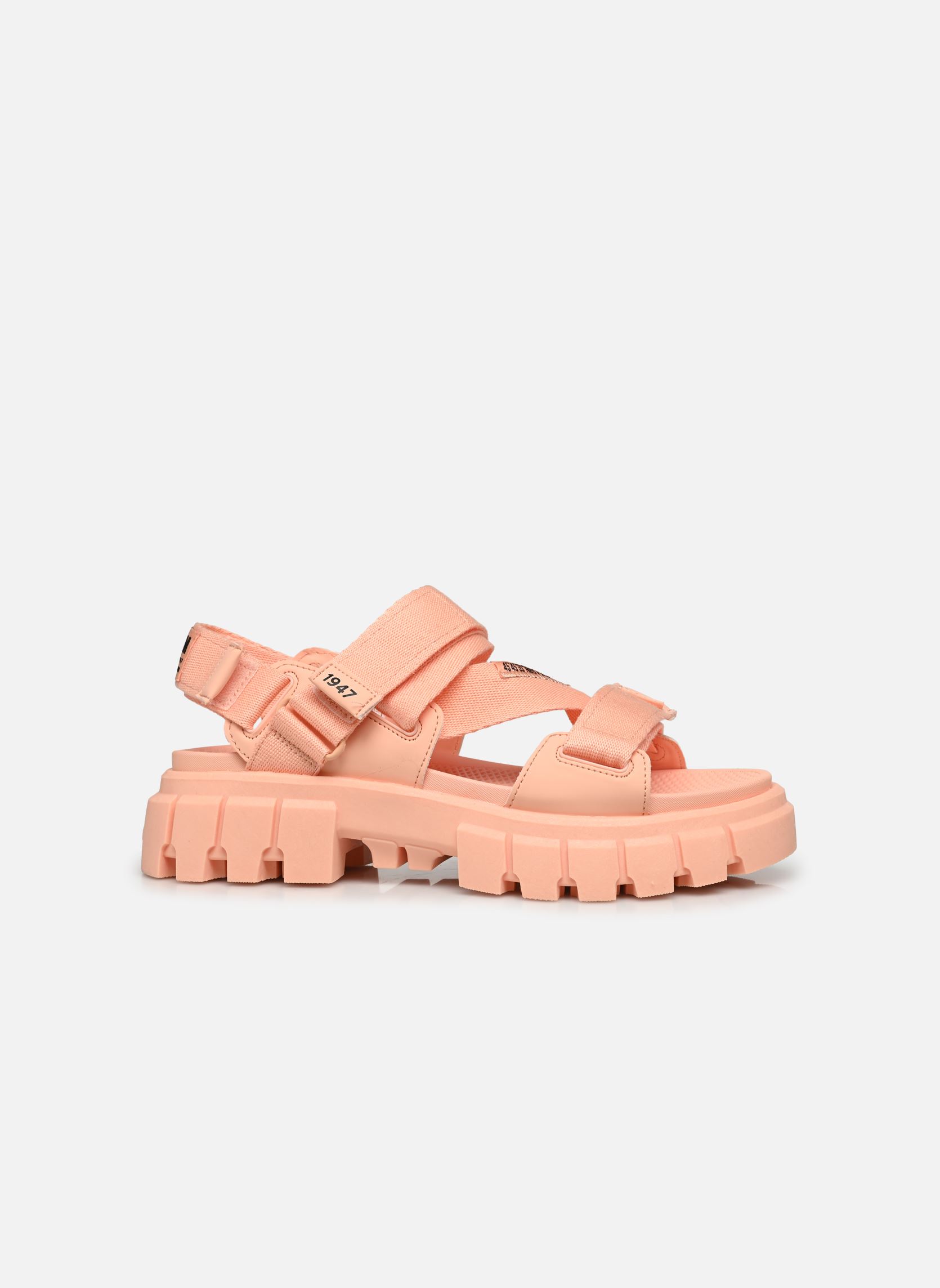 Sandalias y plataformas de cuña REVOLT SANDAL MONO mujer marrón Palladium Sandalias y plataformas de cuña REVOLT SANDAL MONO mujer marrón SANDY PEACH