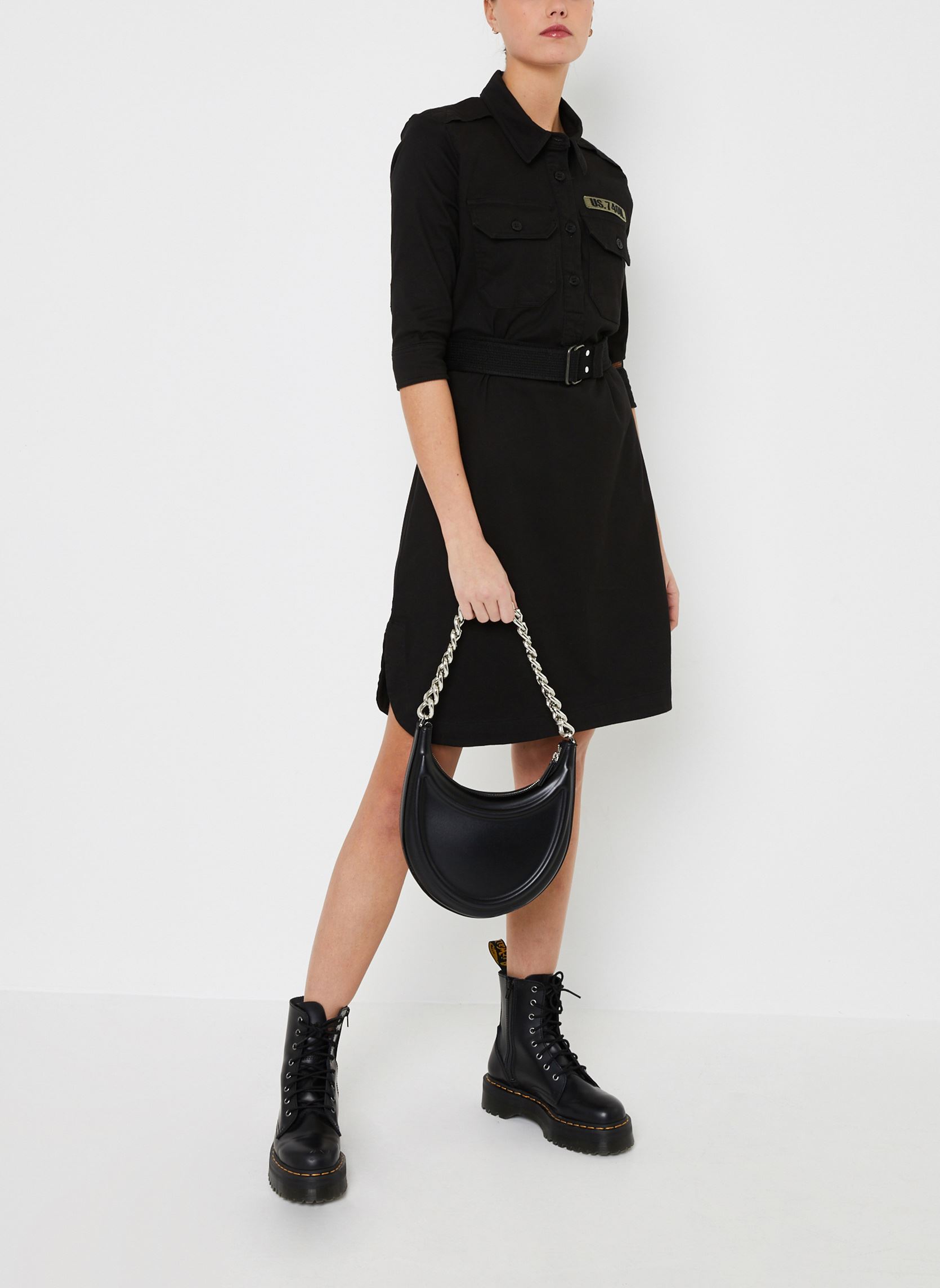 Jurken Robjanew dames zwart Schott Jurken Robjanew dames zwart BLACK