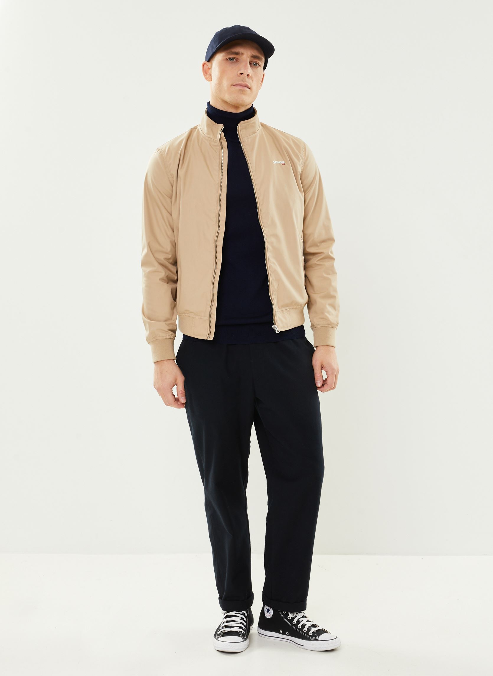 Vestes Blouson Court Zippe-KENTON homme beige Schott Vestes Blouson Court Zippe-KENTON homme beige LT.BEIGE