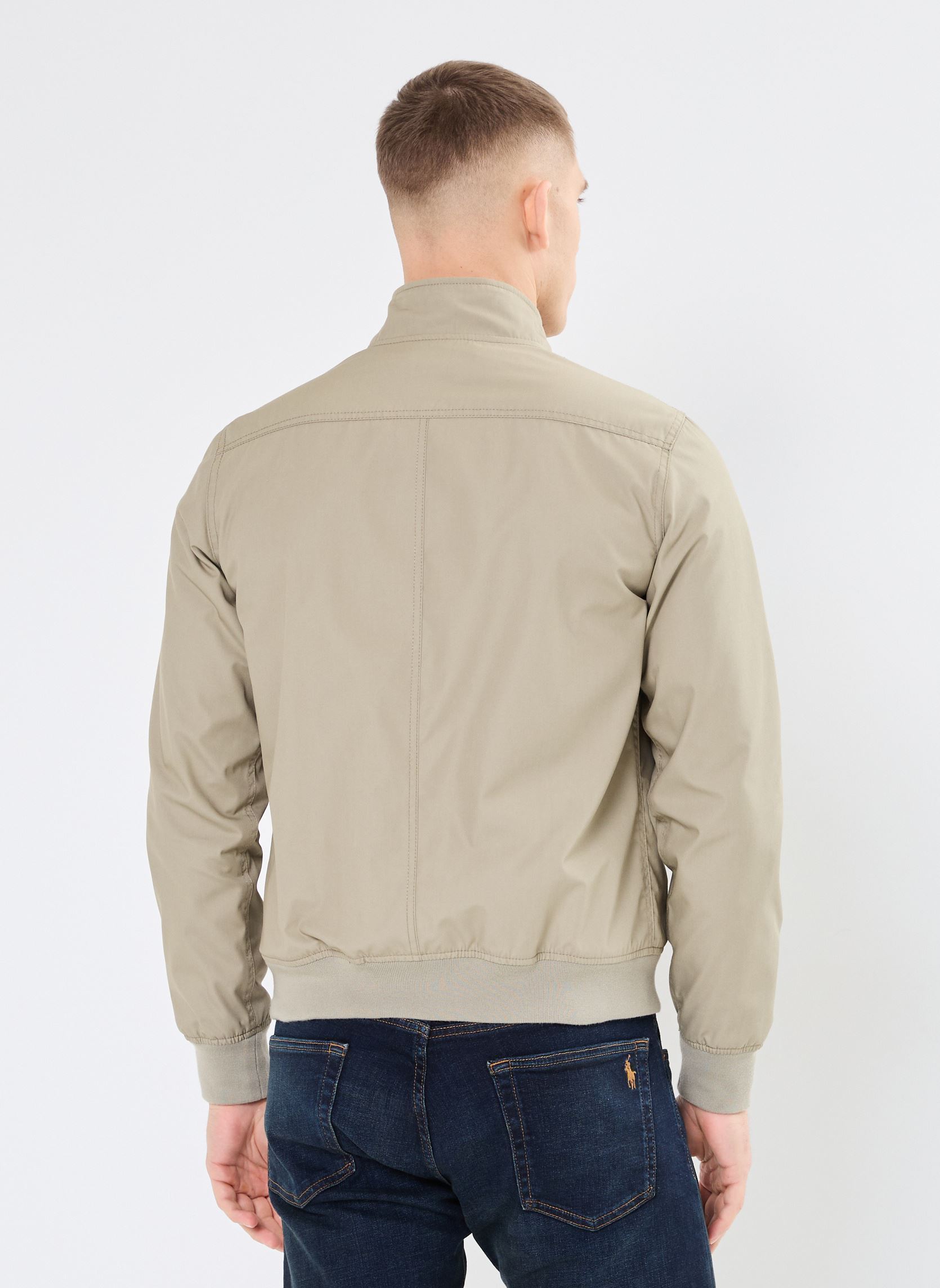 Vestes Blouson Court Zippe-KENTON homme vert Schott Vestes Blouson Court Zippe-KENTON homme vert SAGE KAKI