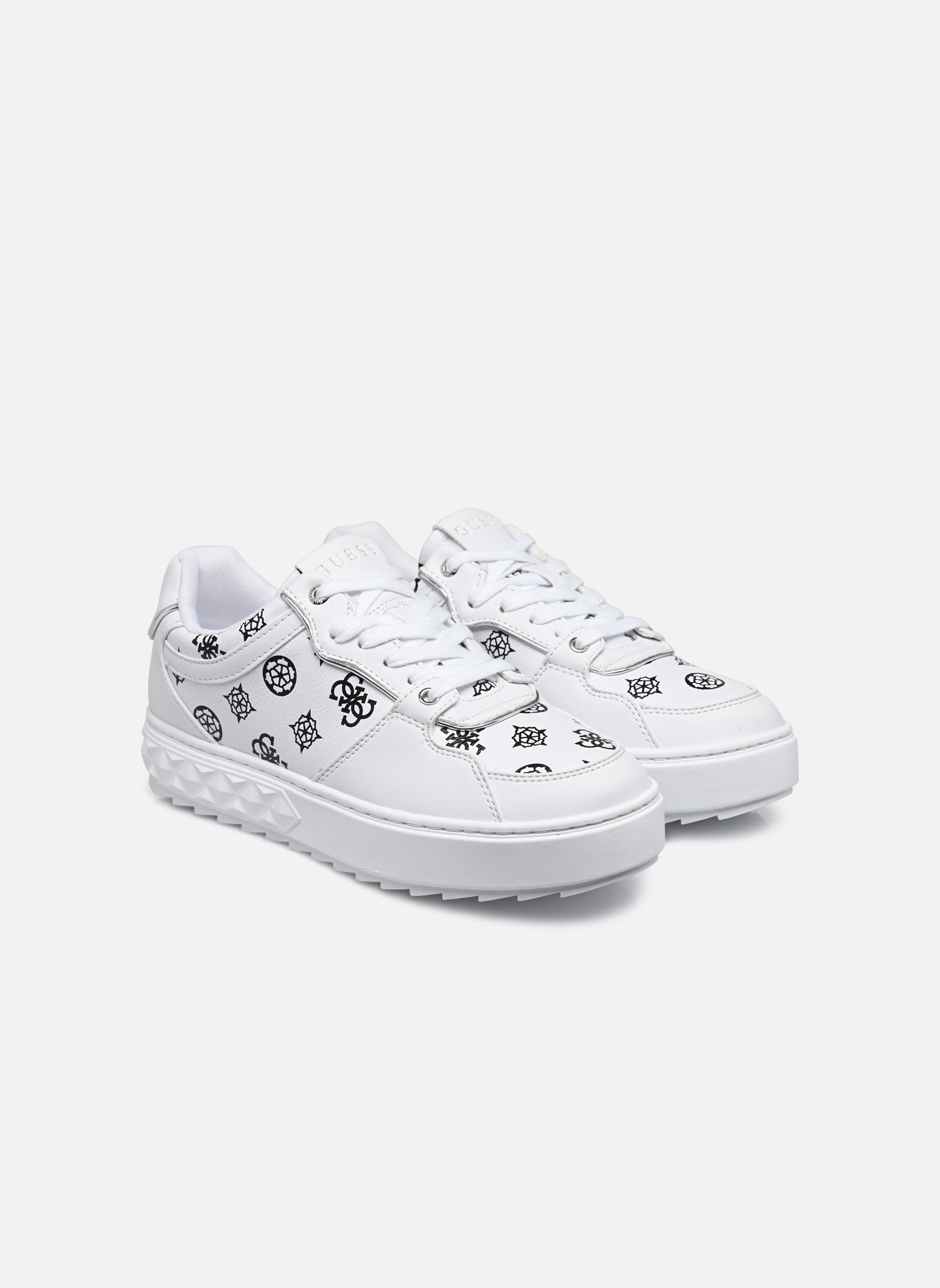 Lage sneakers FIENA dames wit Guess Lage sneakers FIENA dames wit Whibl