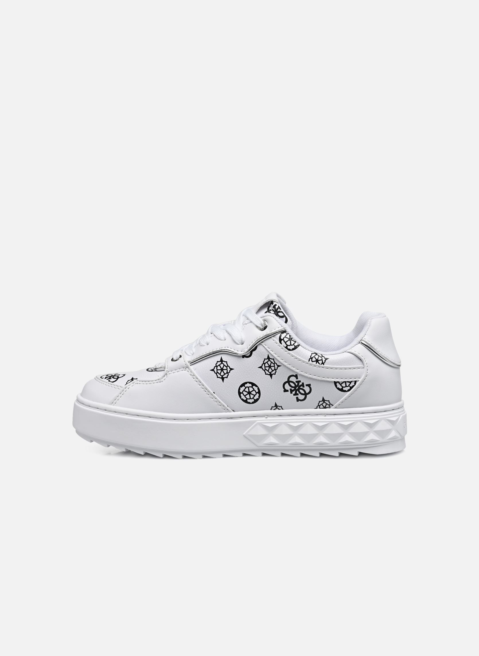 Lage sneakers FIENA dames wit Guess Lage sneakers FIENA dames wit Whibl