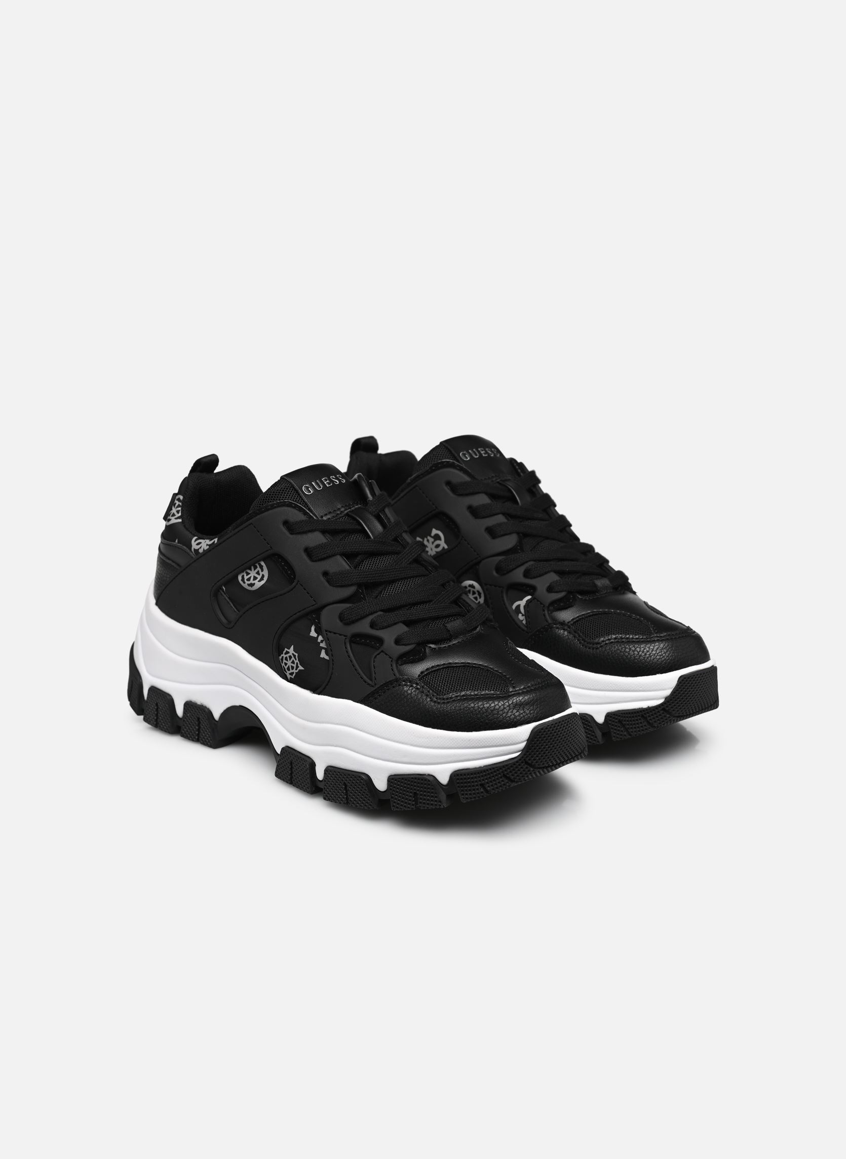 Niedrige Sneaker BRAYJEN damen schwarz Guess Niedrige Sneaker BRAYJEN damen schwarz Black