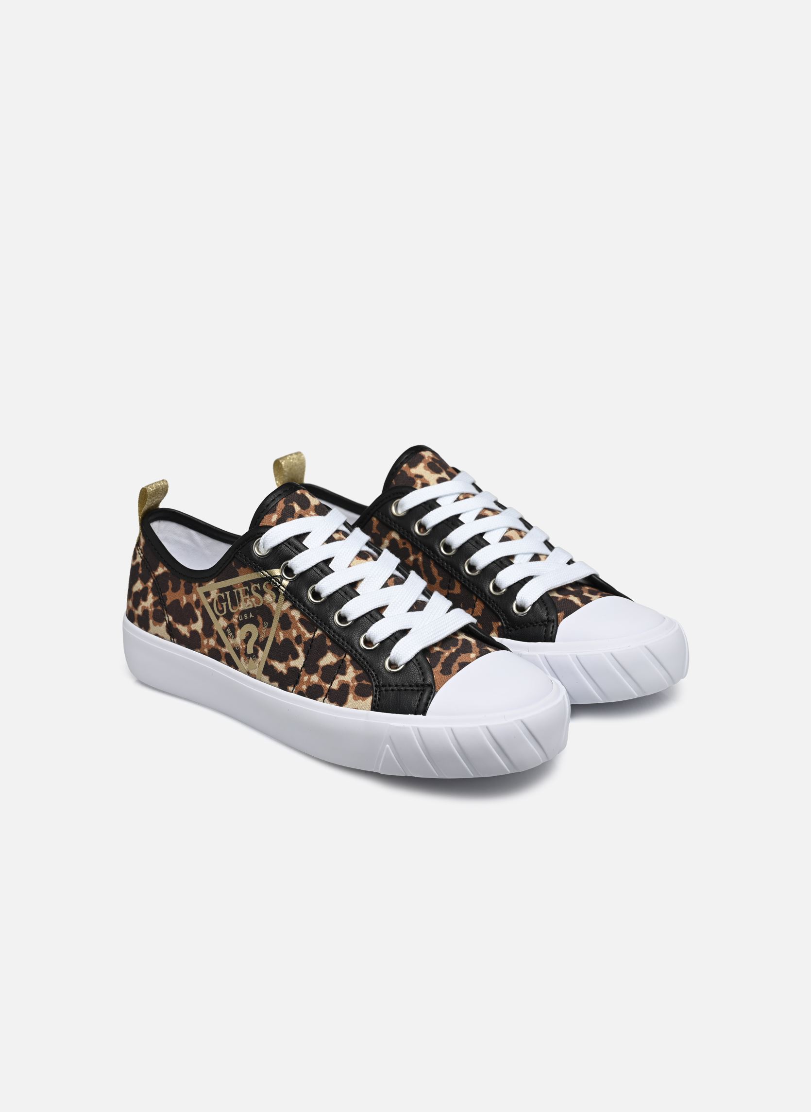 Baskets basses KERRIE2 femme multicolore Guess Baskets basses KERRIE2 femme multicolore Leopa