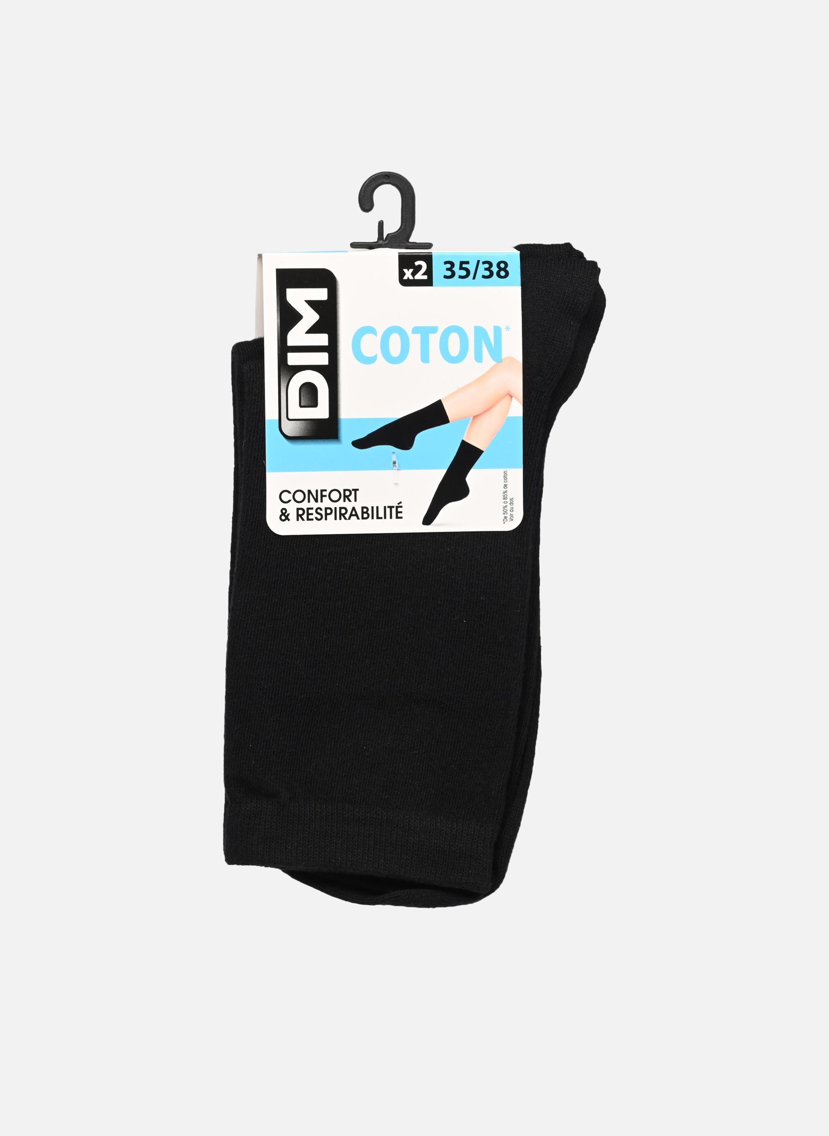Chaussettes et collants Dim Coton Mi Chaussettes X2 pour Accessoires - vue 3