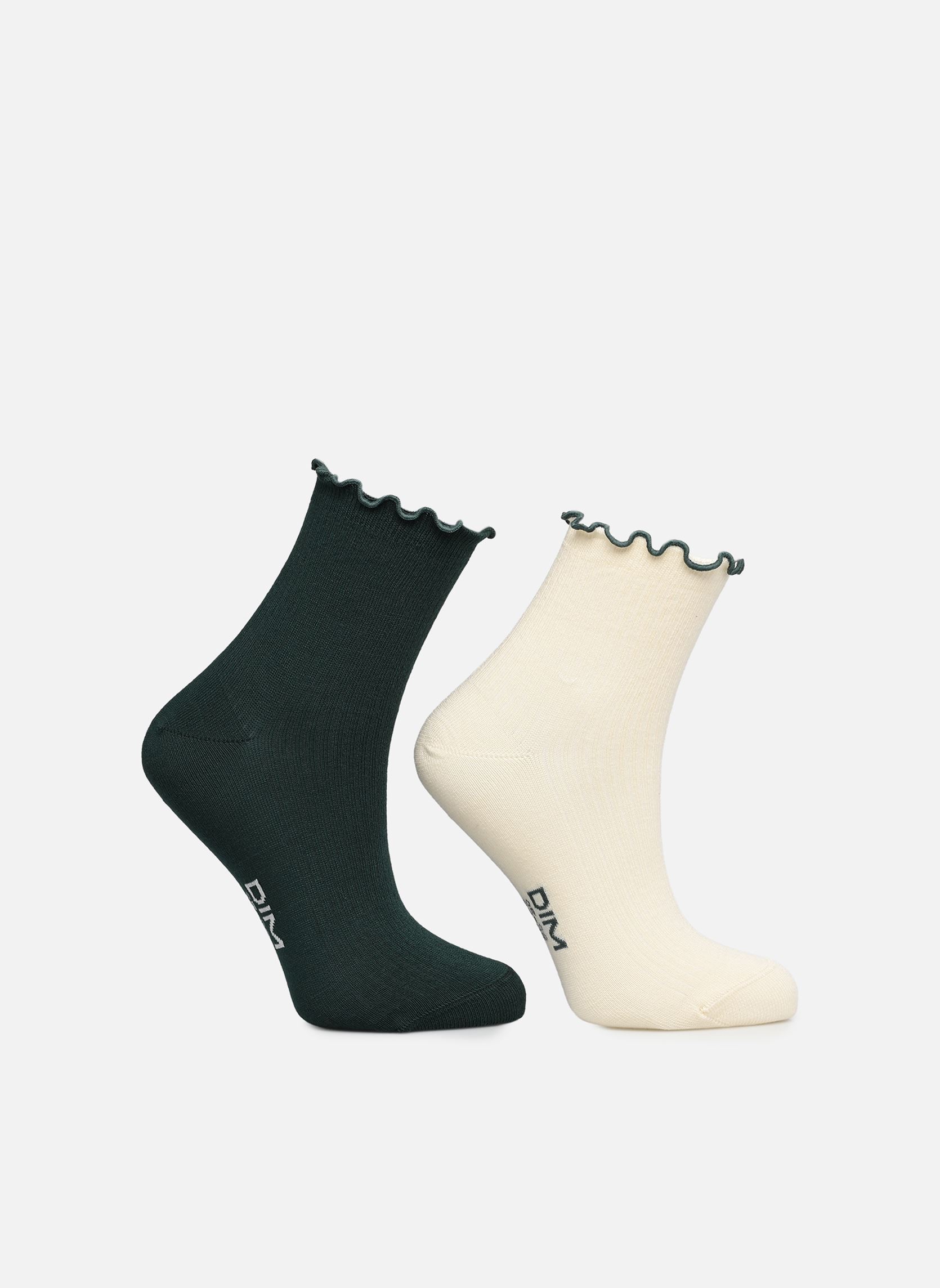 Socken Modal Fancy Socquettes Courtes X2 damen grün Dim Socken Modal Fancy Socquettes Courtes X2 damen grün BDV_PIN/IVOI