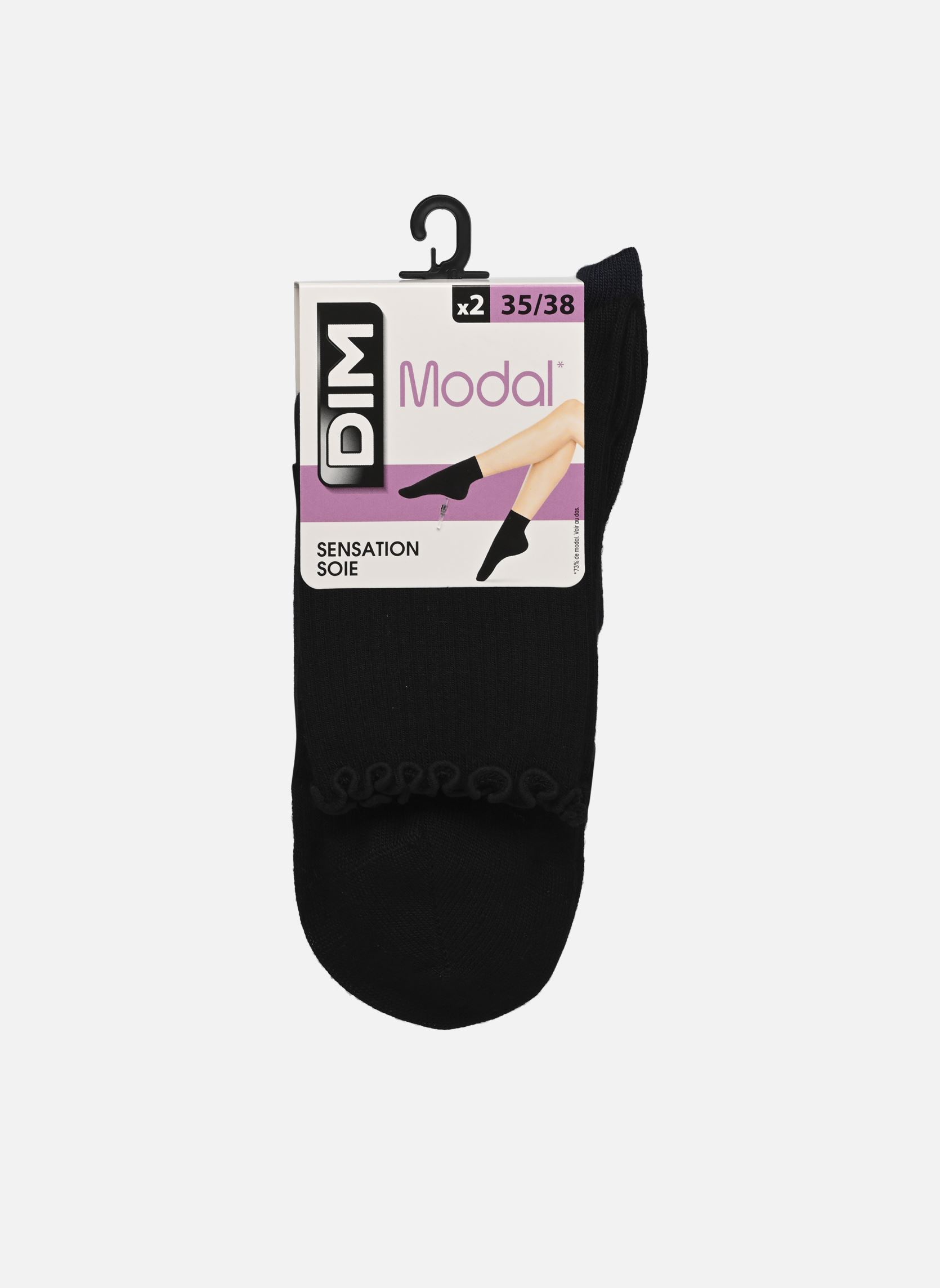 Chaussettes et collants Dim Modal Fancy Socquettes Courtes X2 pour Accessoires - vue 2
